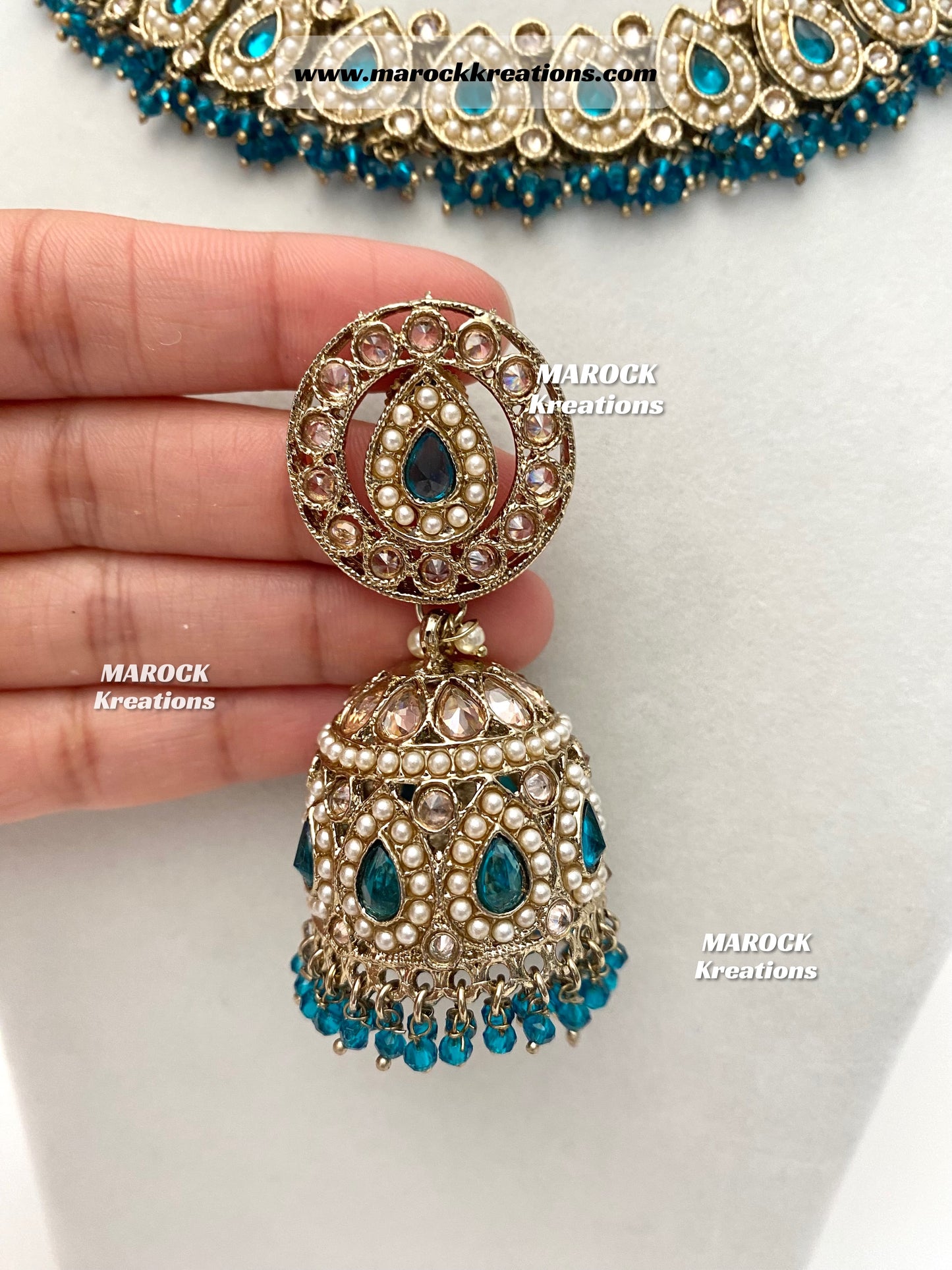 Tina Antique Polki Necklace set