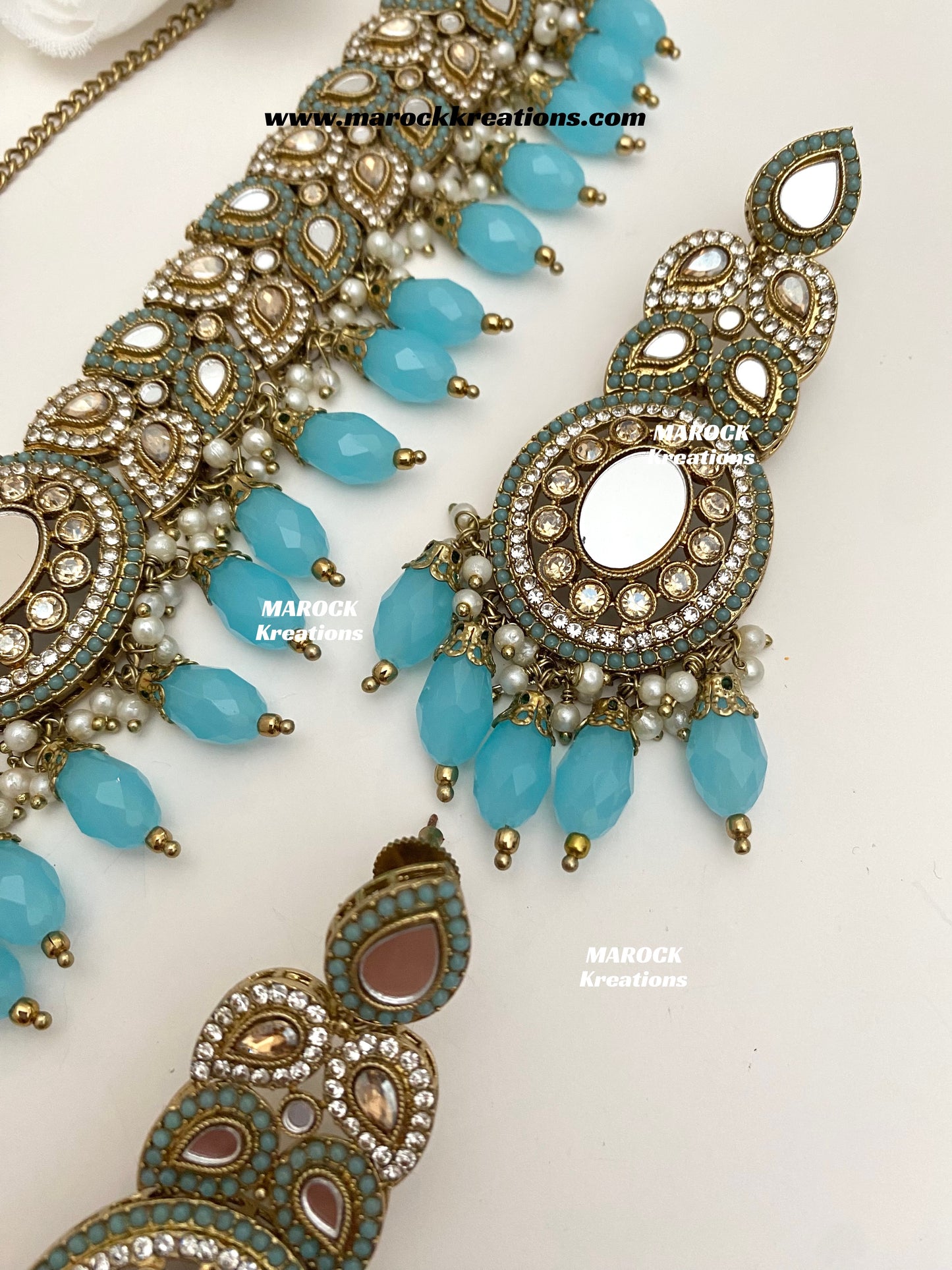 Resmin Premium Quality Mirror Choker set