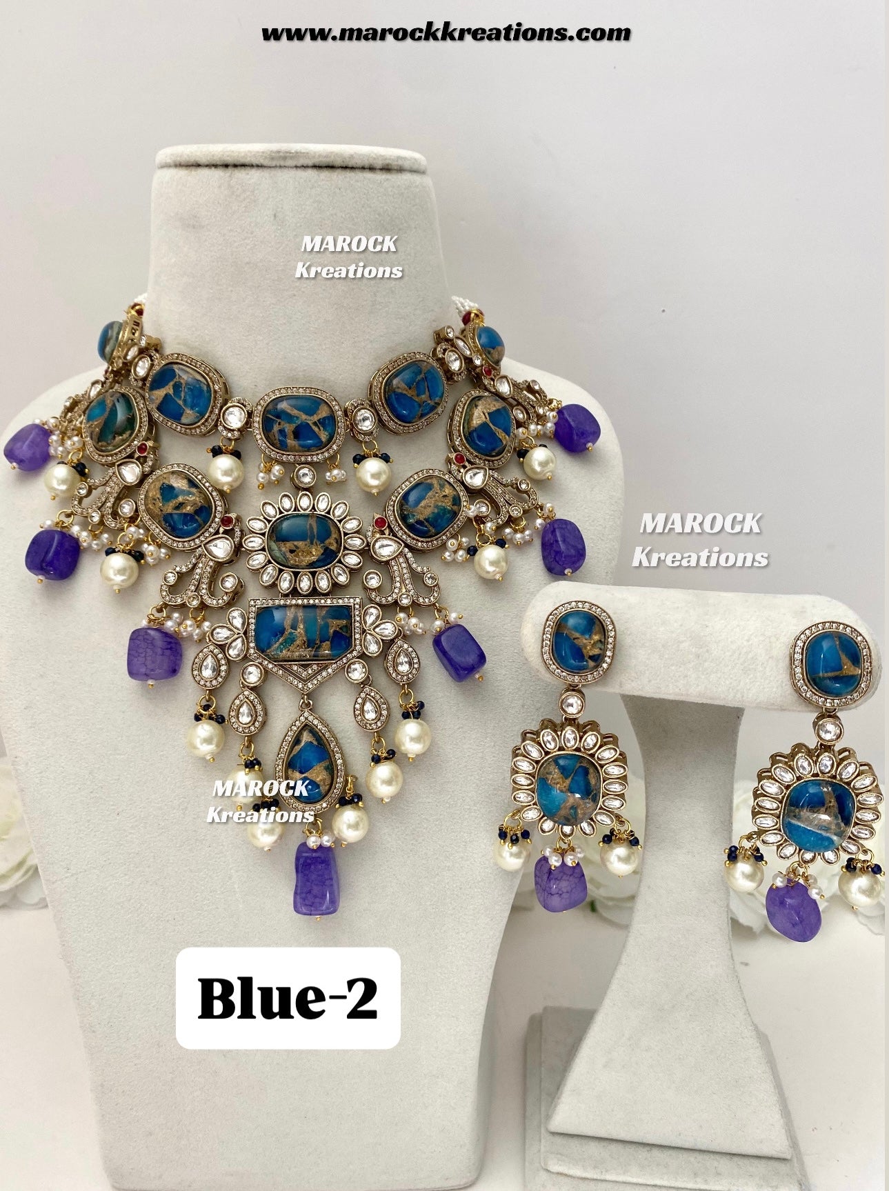 Jane Sabyasachi inspired Premium Quality Kundan statement necklace set