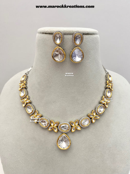 Aasia Premium Quality tyani inspired  Kundan Necklace set