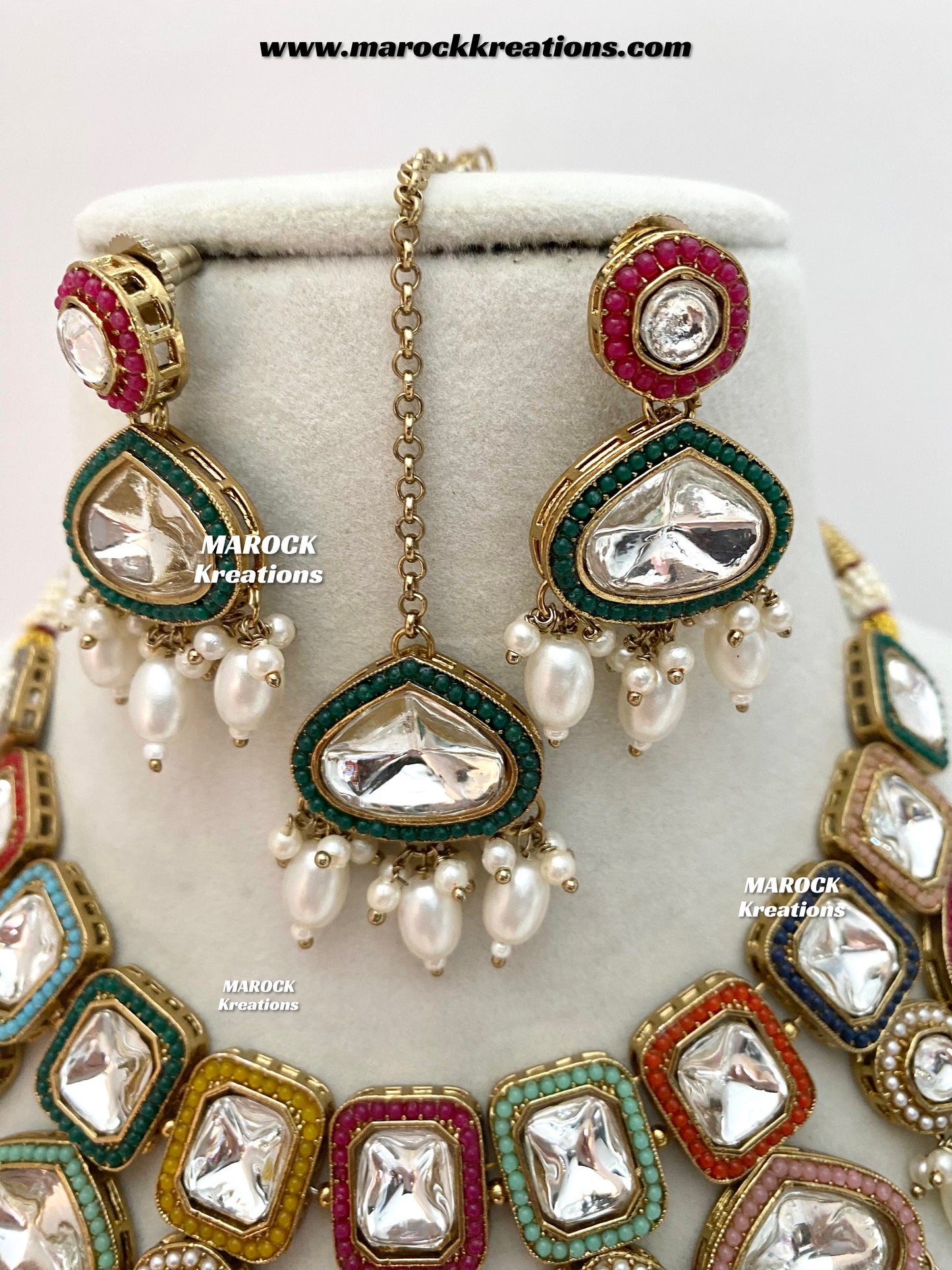 Lima Premium Quality uncut Kundan Choker/Necklace set