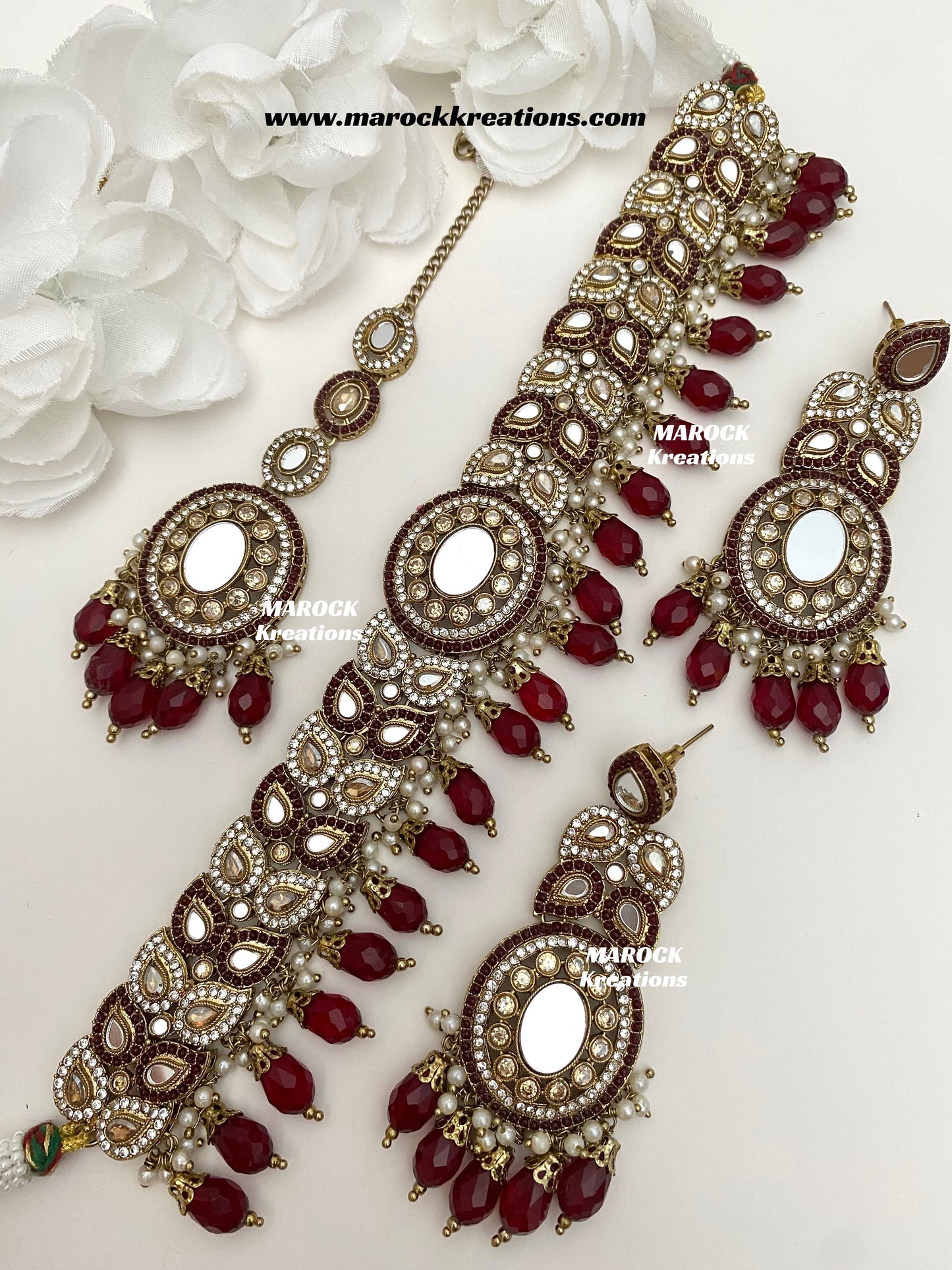 Resmin Premium Quality Mirror Choker set