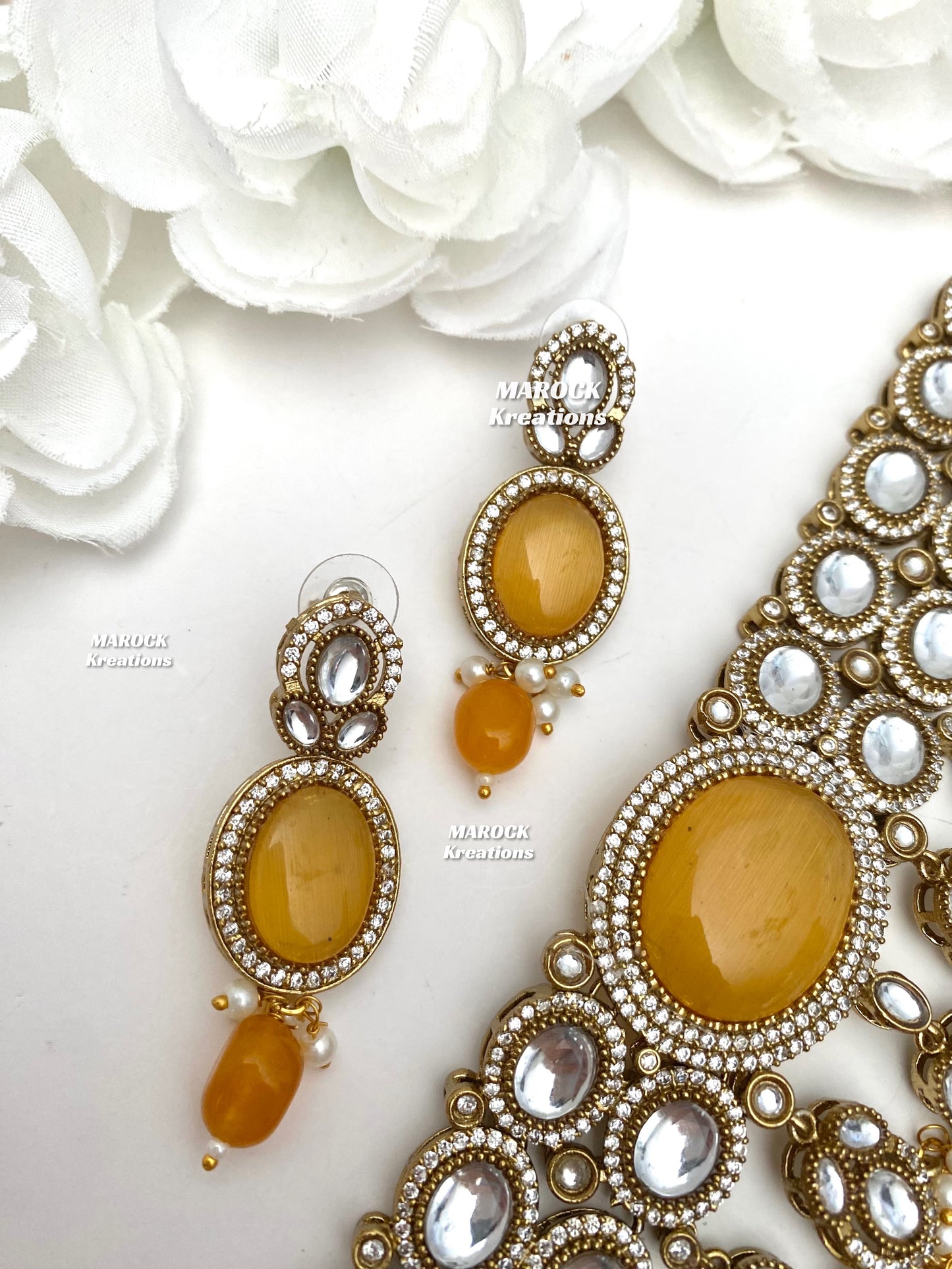 Danica Sabyasachi inspired Premium Quality Moissanite Kundan Statement Choker set