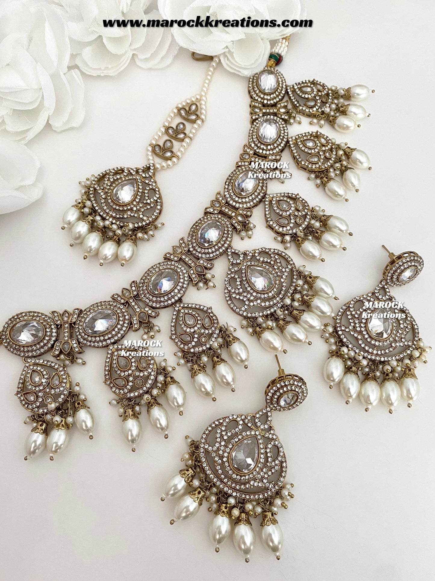 Yumna Polki statement Choker/Necklace set
