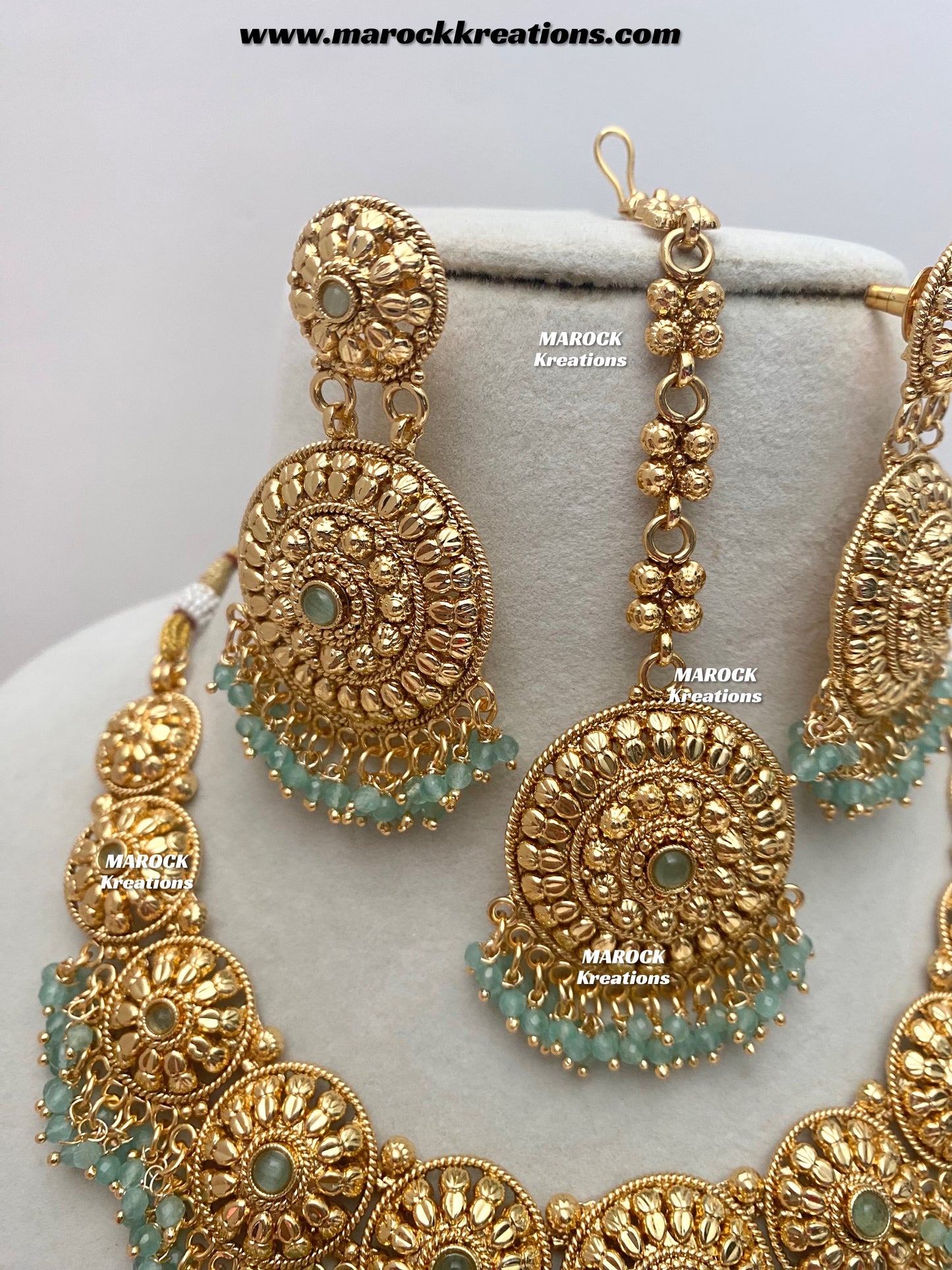 Roxana Premium Quality Gold Plated necklace set