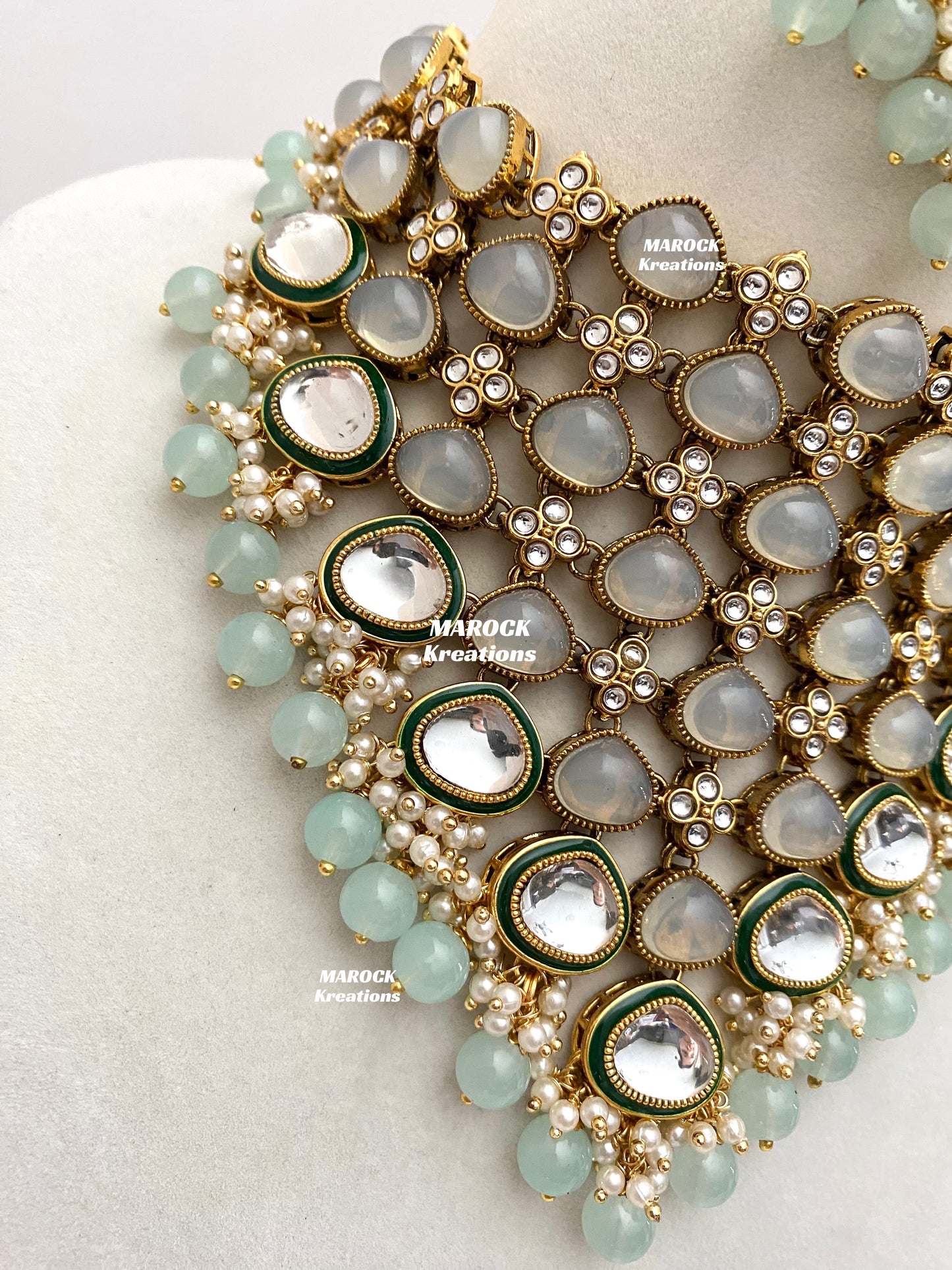 Connie Premium Quality Statement Kundan Necklace/Bridal set