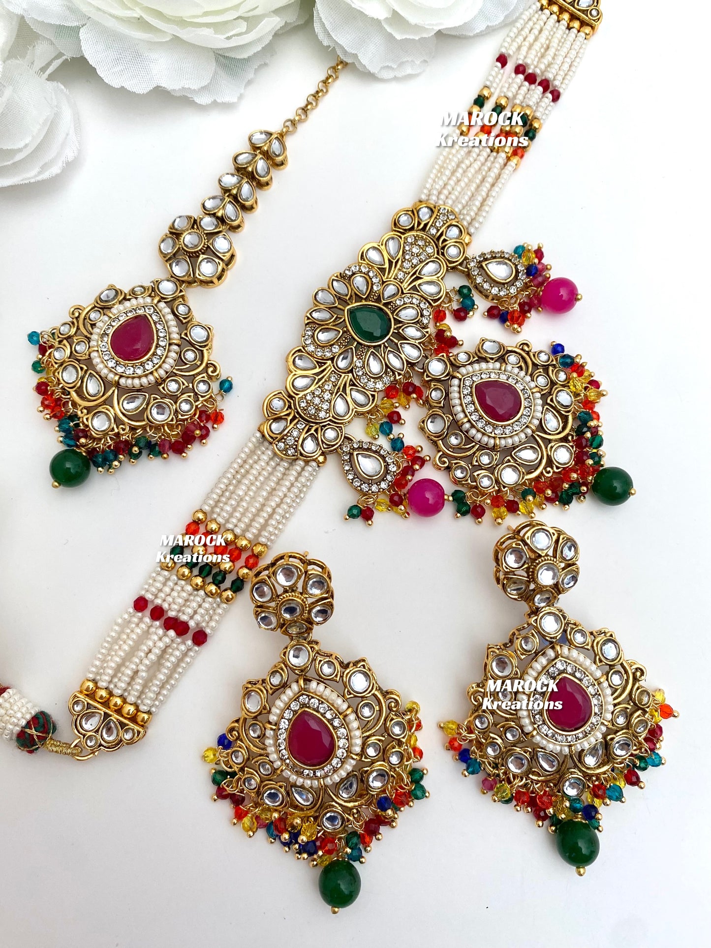 Mahima Premium Quality Kundan Choker set
