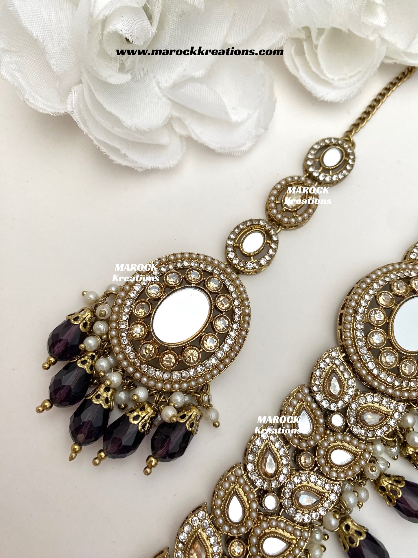 Resmin Premium Quality Mirror Choker set