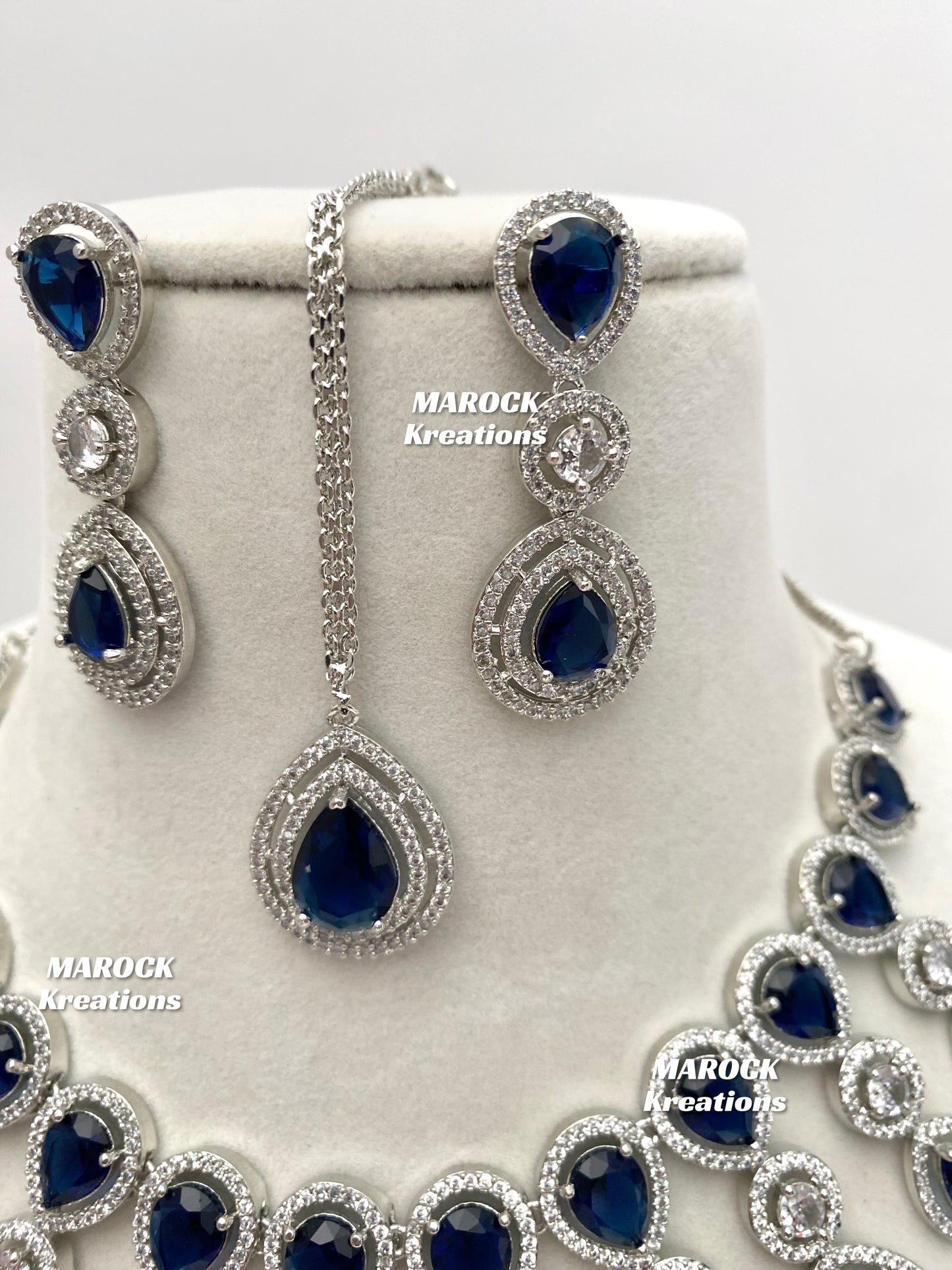 Soha American Diamond Necklace set