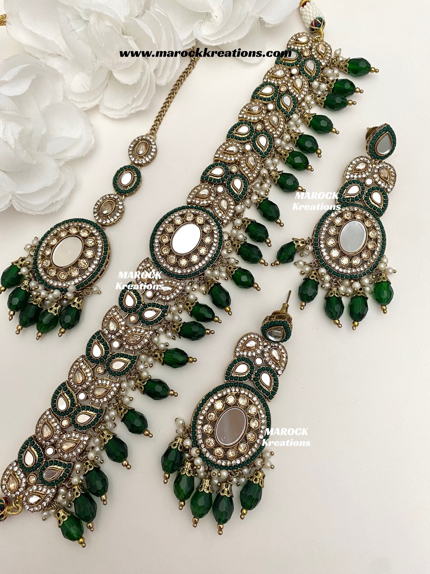 Resmin Premium Quality Mirror Choker set