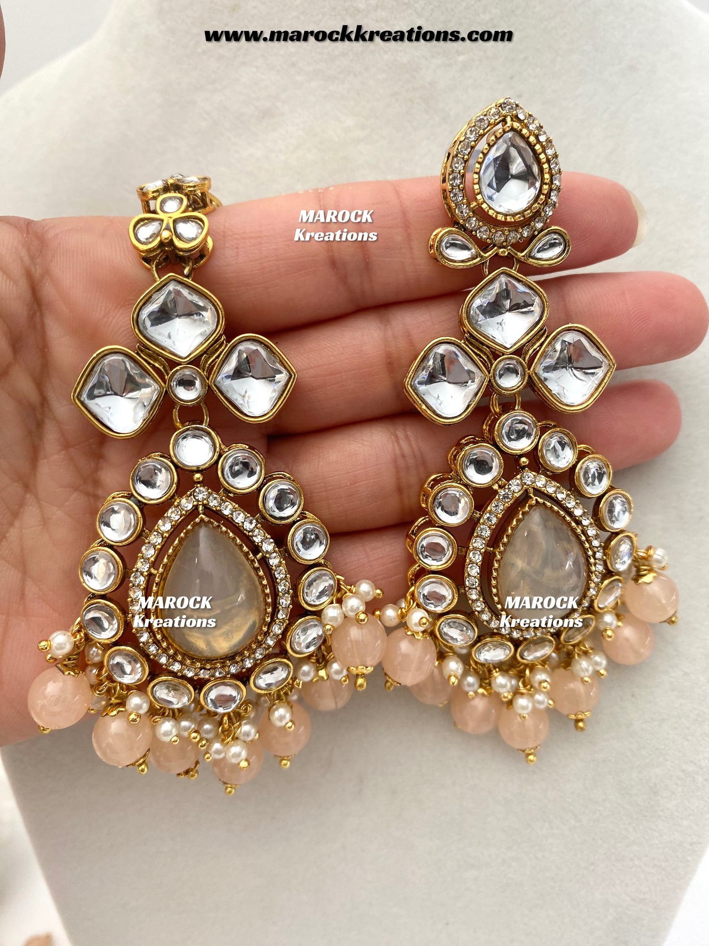 Ruhi Premium Quality Statement Kundan Necklace/Bridal set