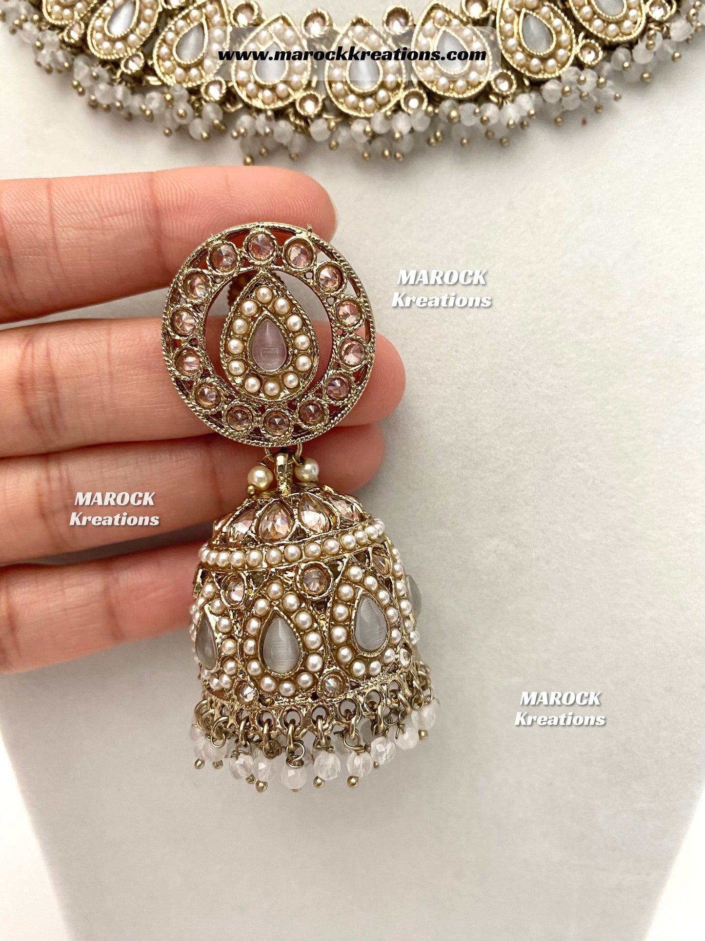Tina Antique Polki Necklace set