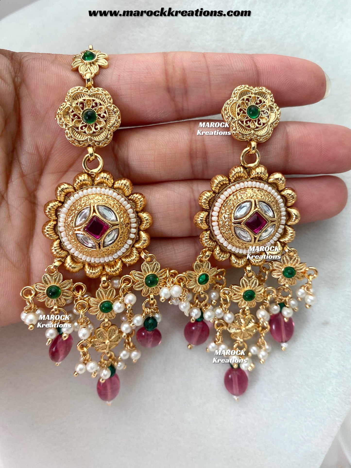 Nayeli Premium Quality Gold Plated statement choker set