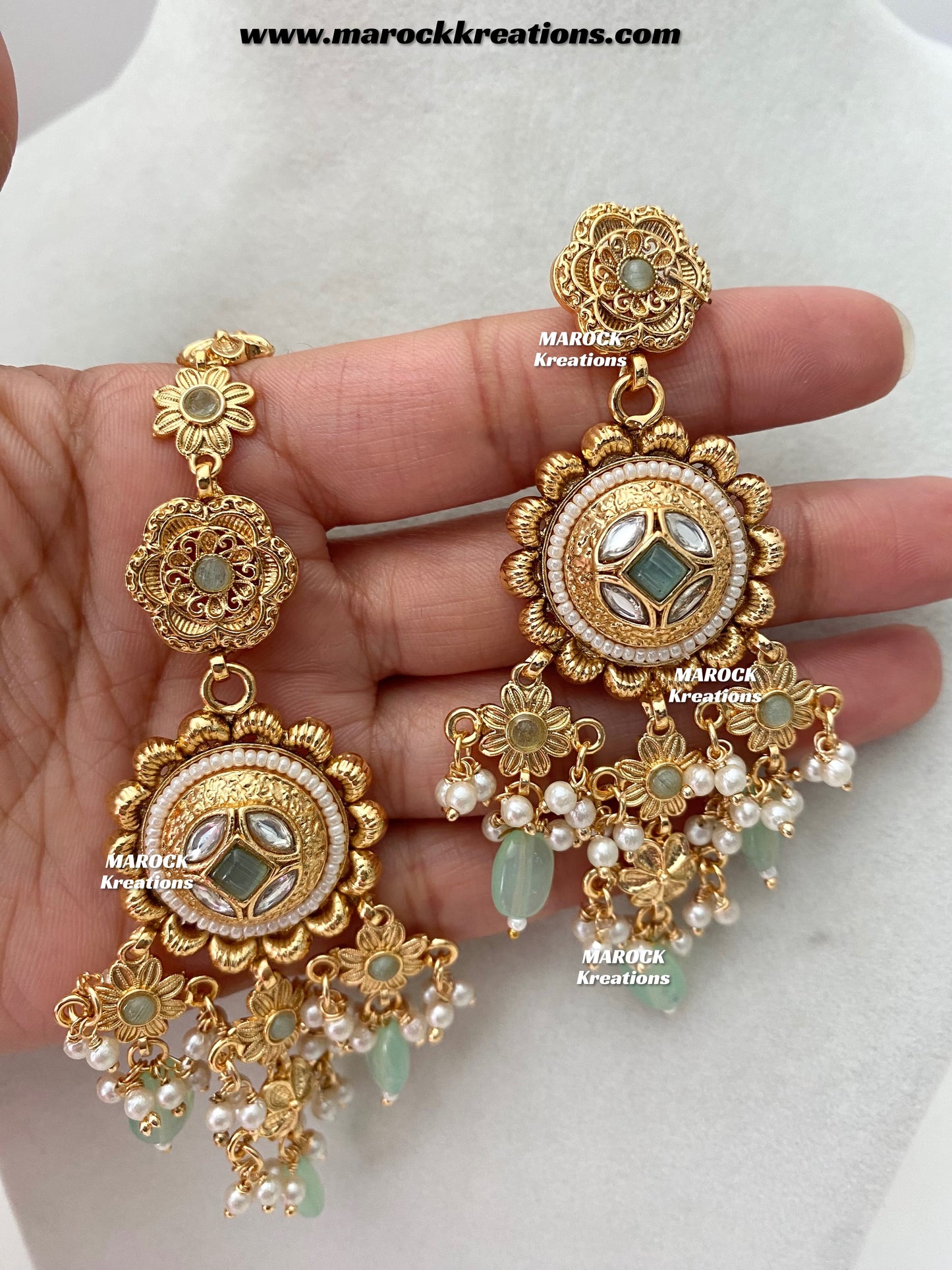 Nayeli Premium Quality Gold Plated statement choker set