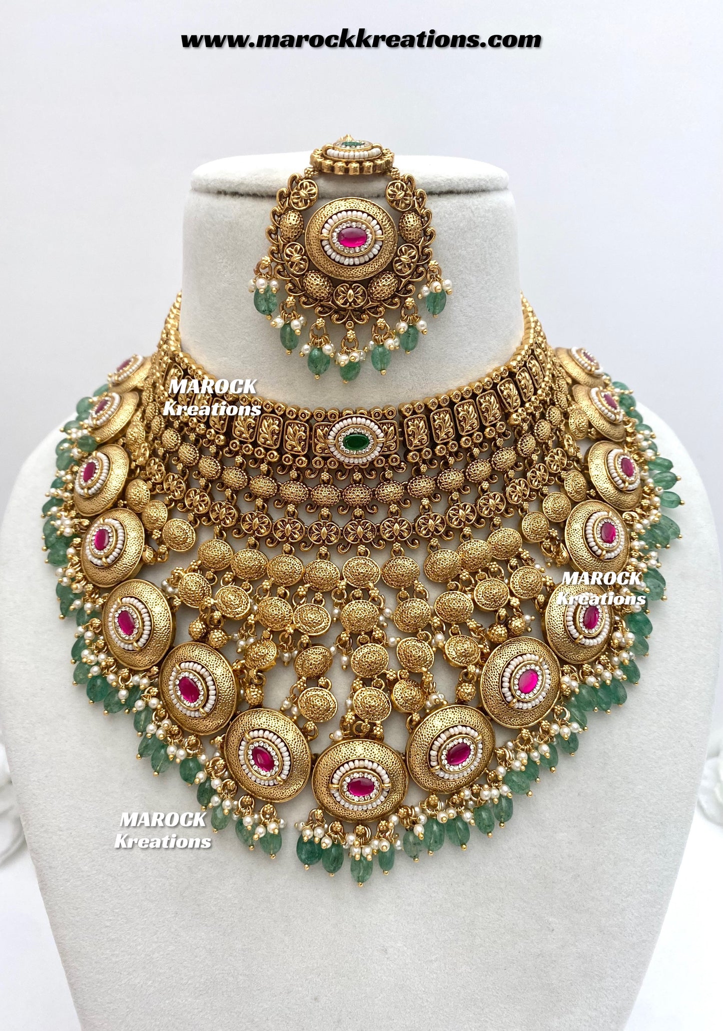 Navie Premium Quality Gold Plated Bridal set