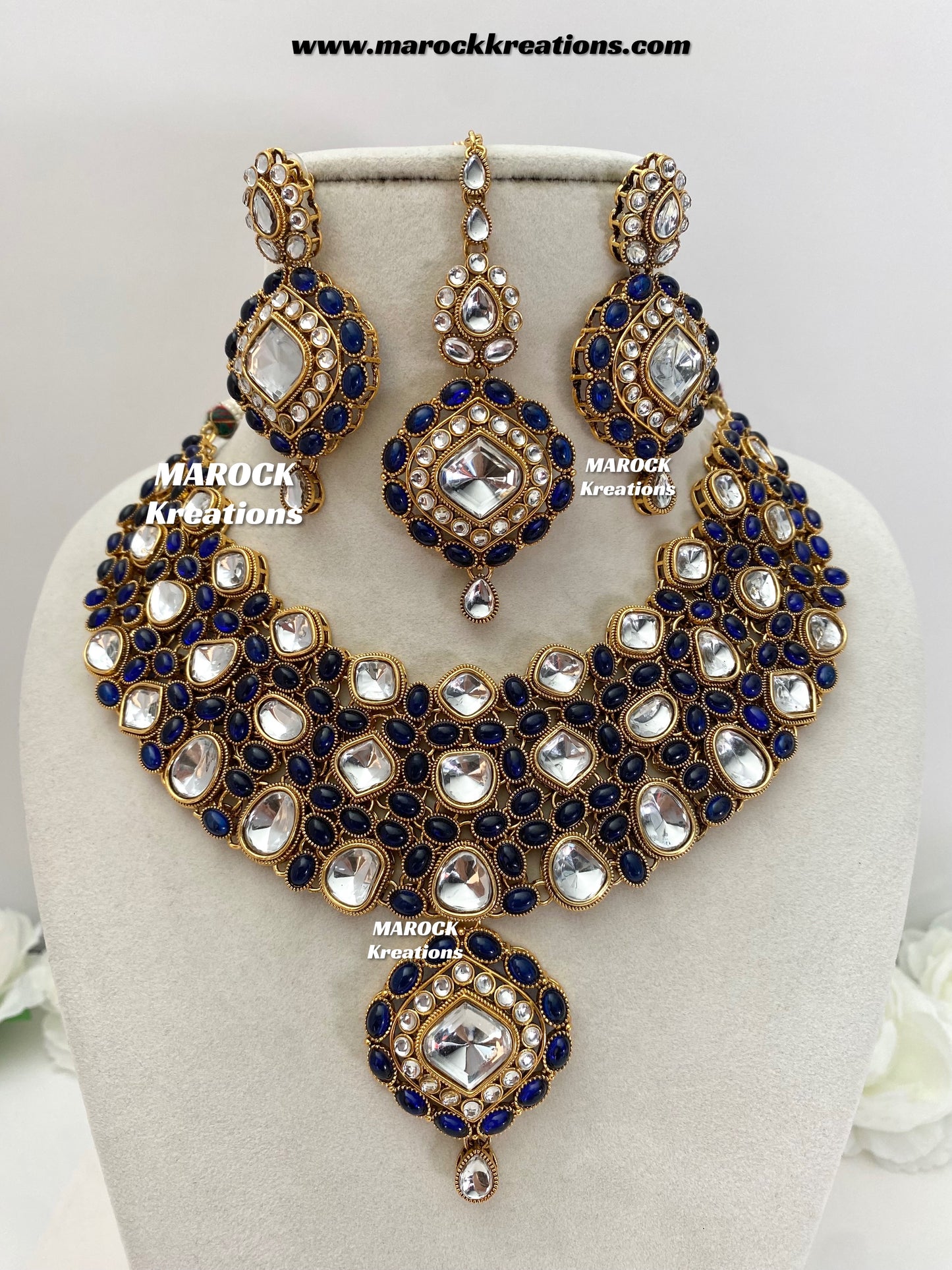 Roksana Sabyasachi inspired Premium Quality Kundan Statement Necklace set