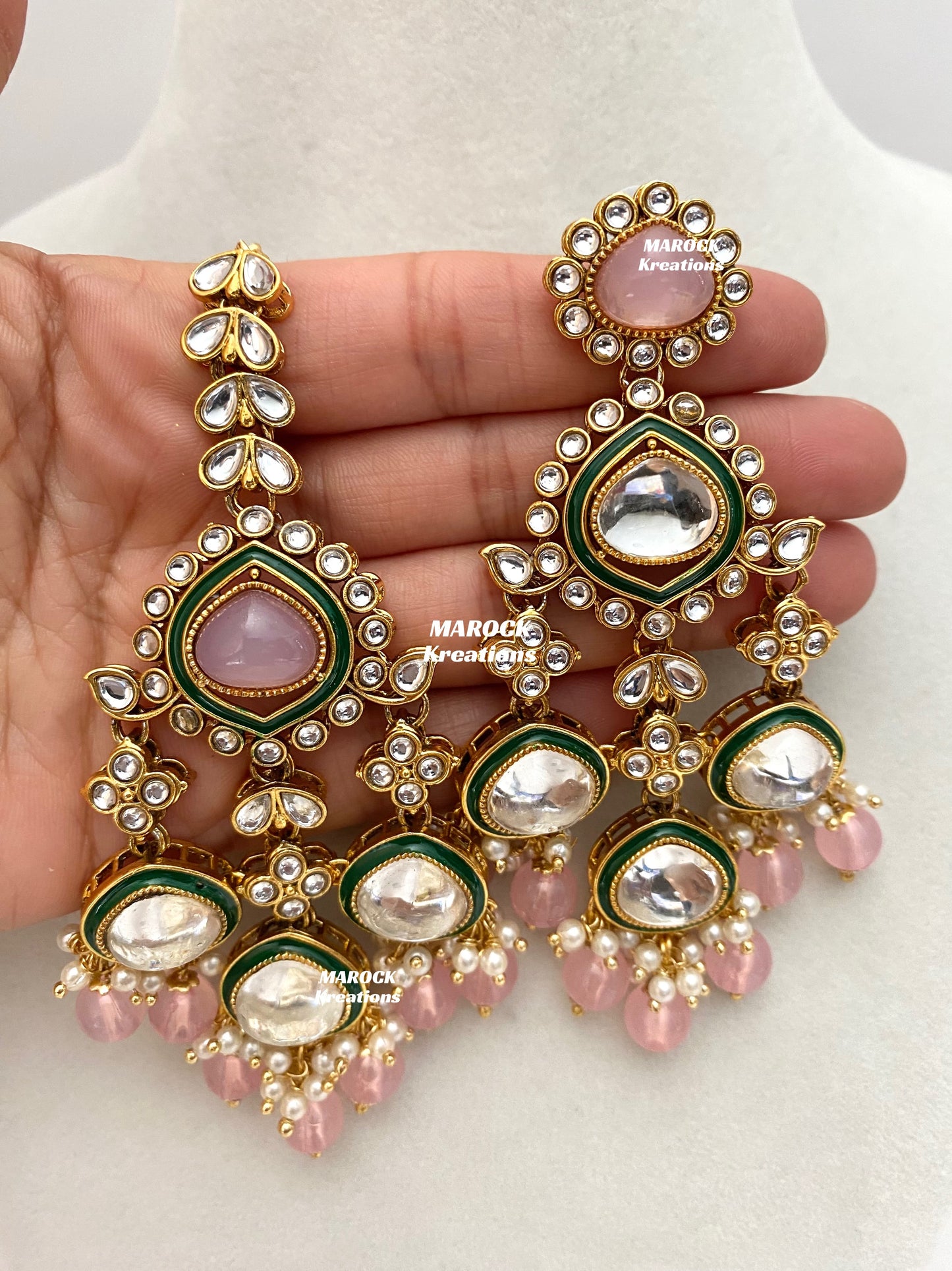Connie Premium Quality Statement Kundan Necklace/Bridal set