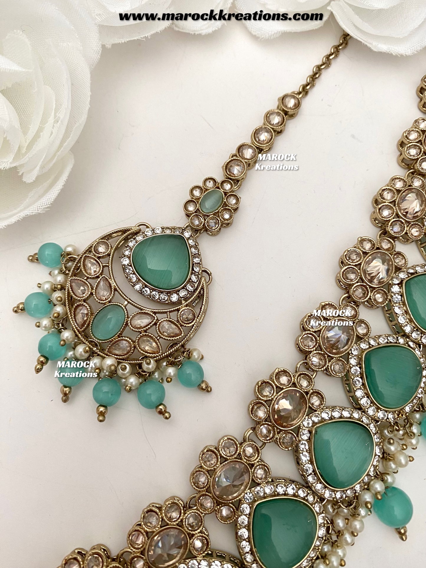 Kinjal Premium Quality Polki and Monalisa Statement Choker set