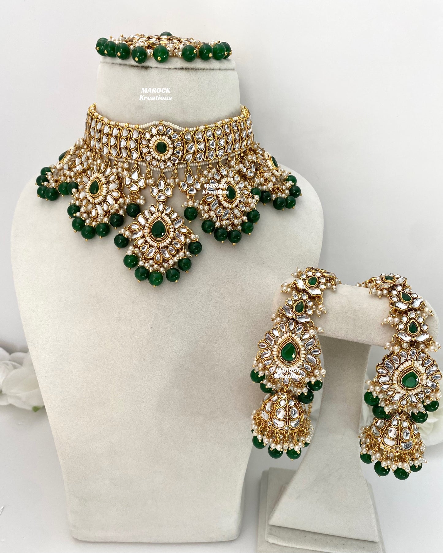 Bhavika Premium Quality Kundan choker/Necklace set