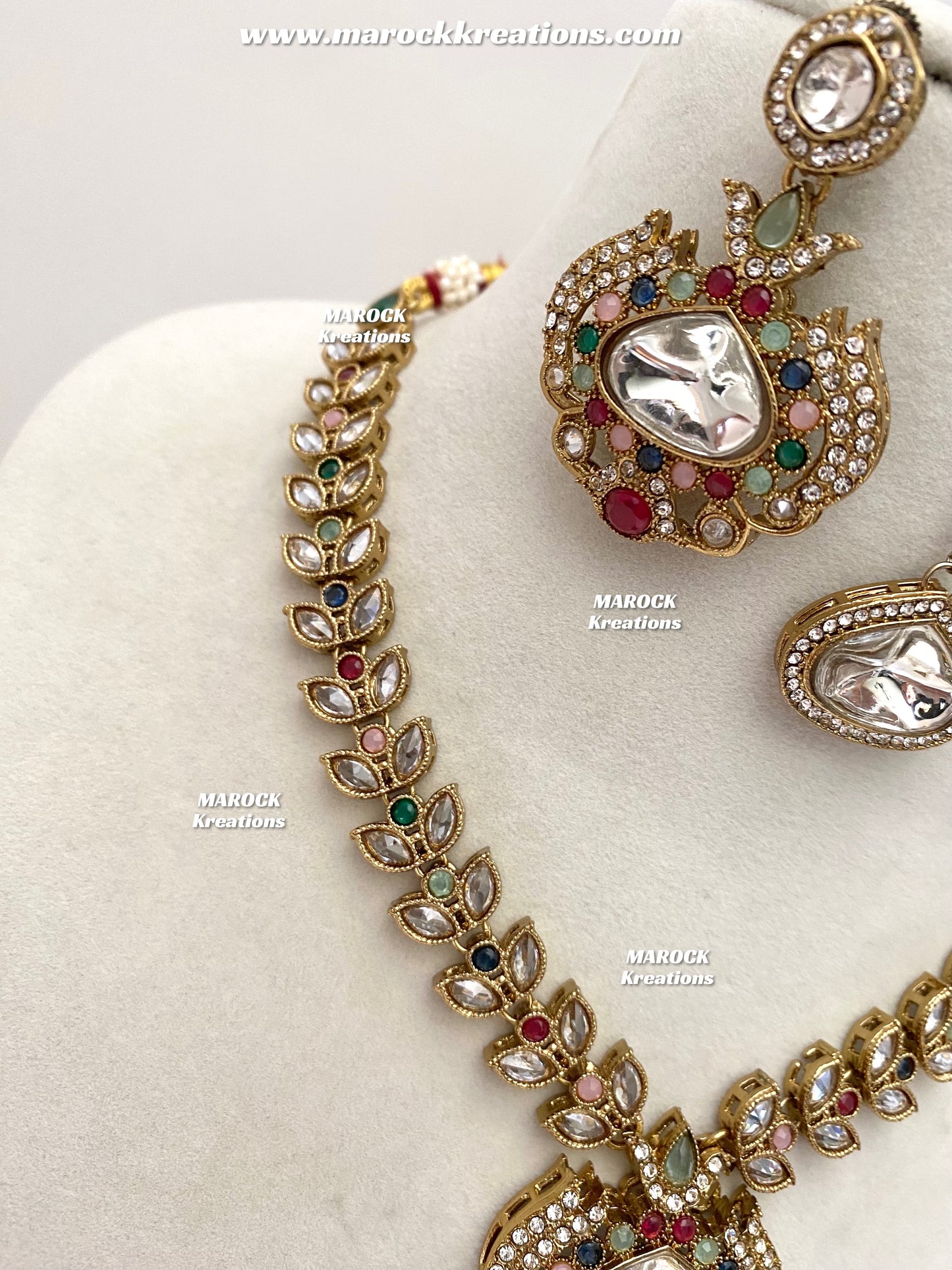 Laila Premium Quality Kundan Polki Statement Choker set