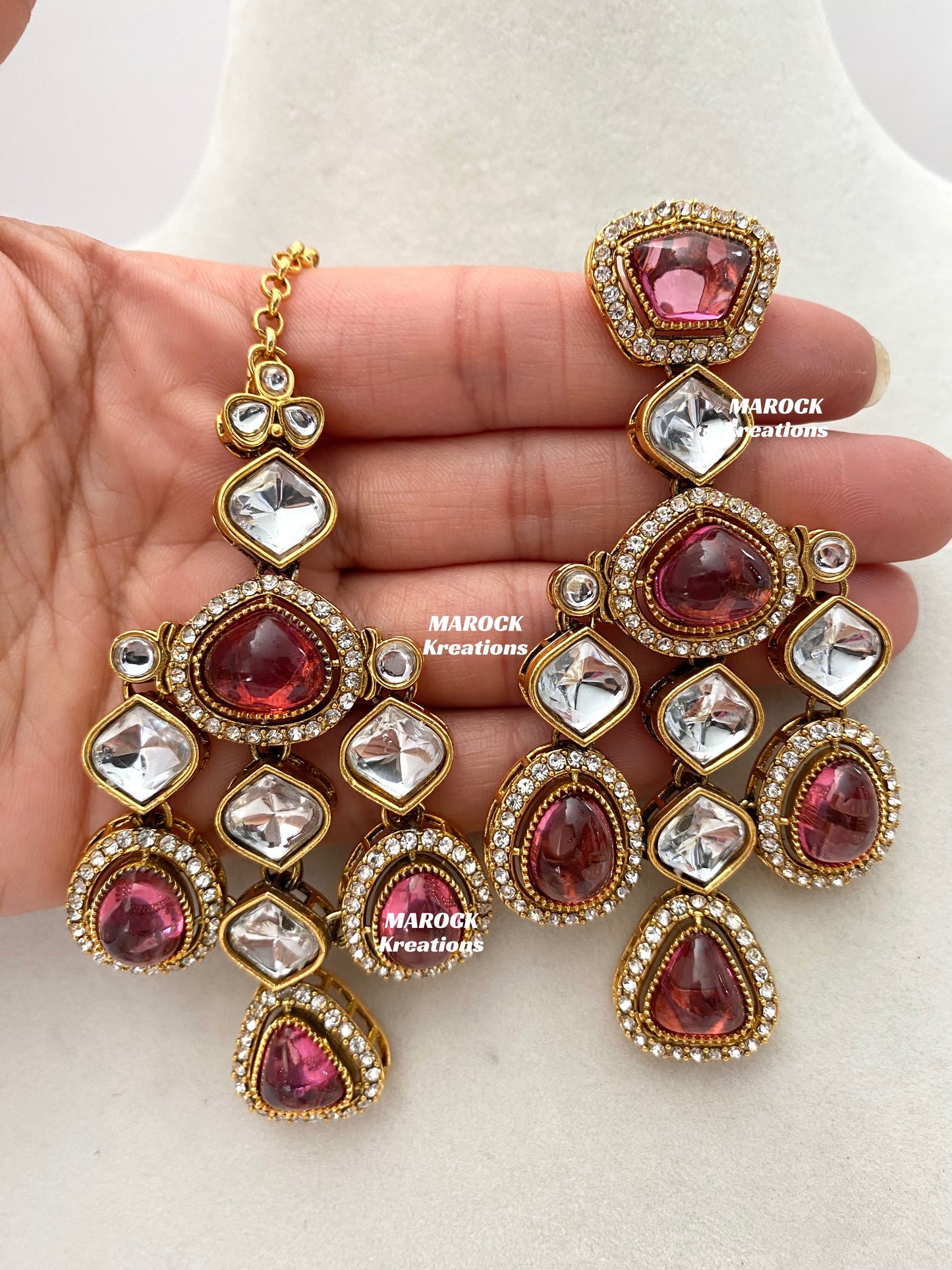 Patriza Sabyasachi inspired Premium Quality Kundan Statement Necklace set