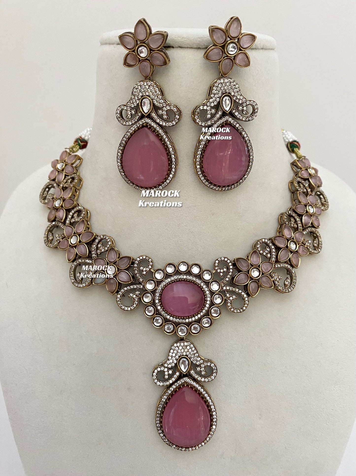 Freya Sabyasachi inspired Premium Quality Moissanite Kundan Necklace set