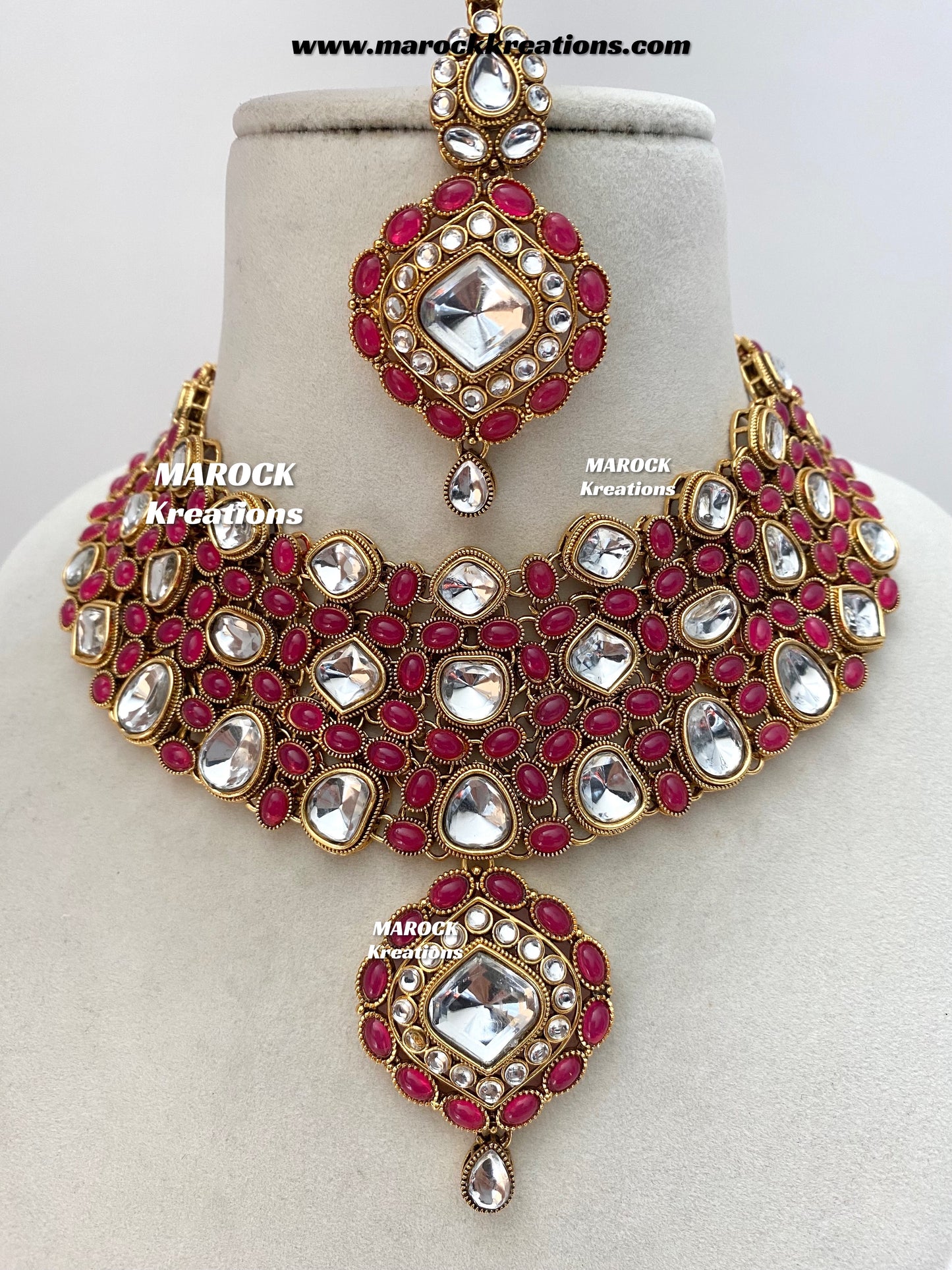 Roksana Sabyasachi inspired Premium Quality Kundan Statement Necklace set