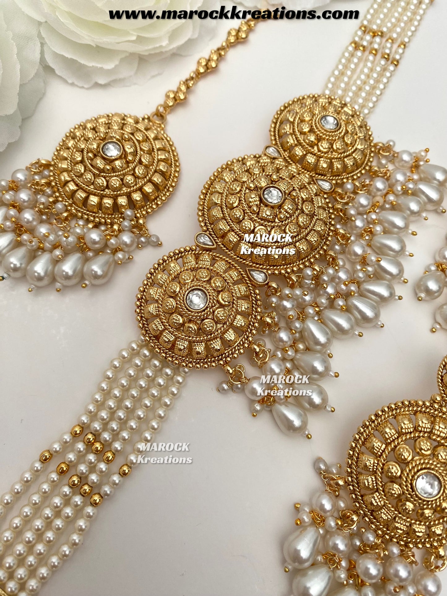 Anuja Premium Quality Gold Plated statement choker set