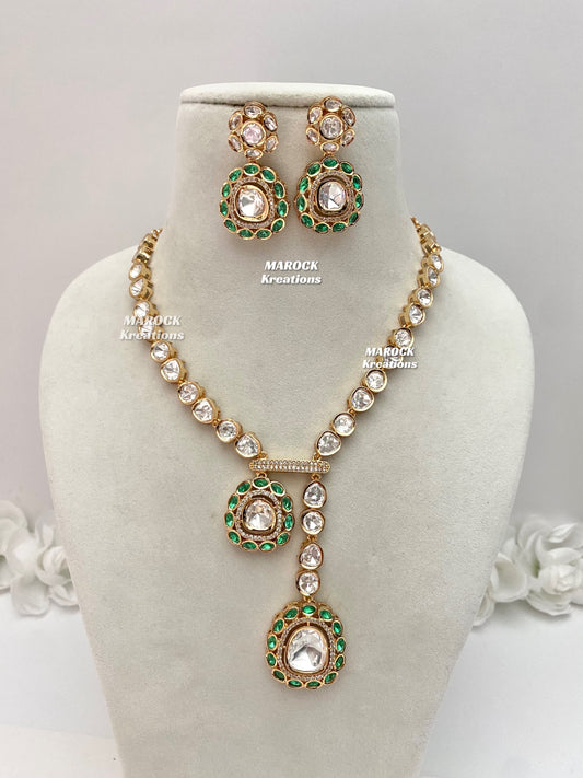 Abida Tyani inspired Premium Quality Kundan Necklace set