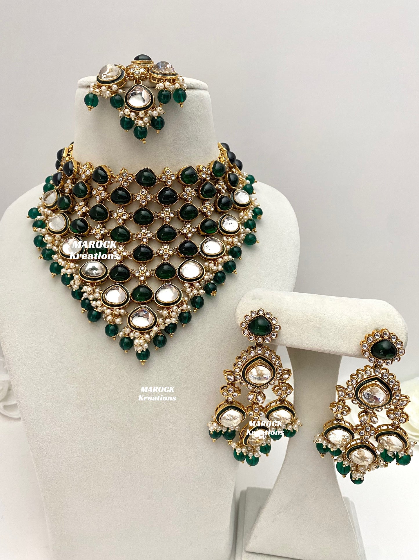 Connie Premium Quality Statement Kundan Necklace/Bridal set