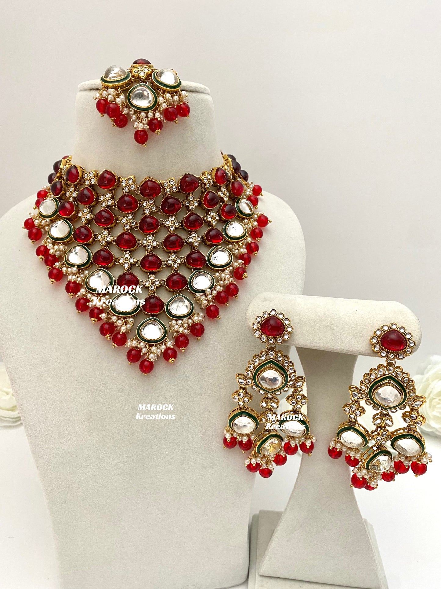 Connie Premium Quality Statement Kundan Necklace/Bridal set