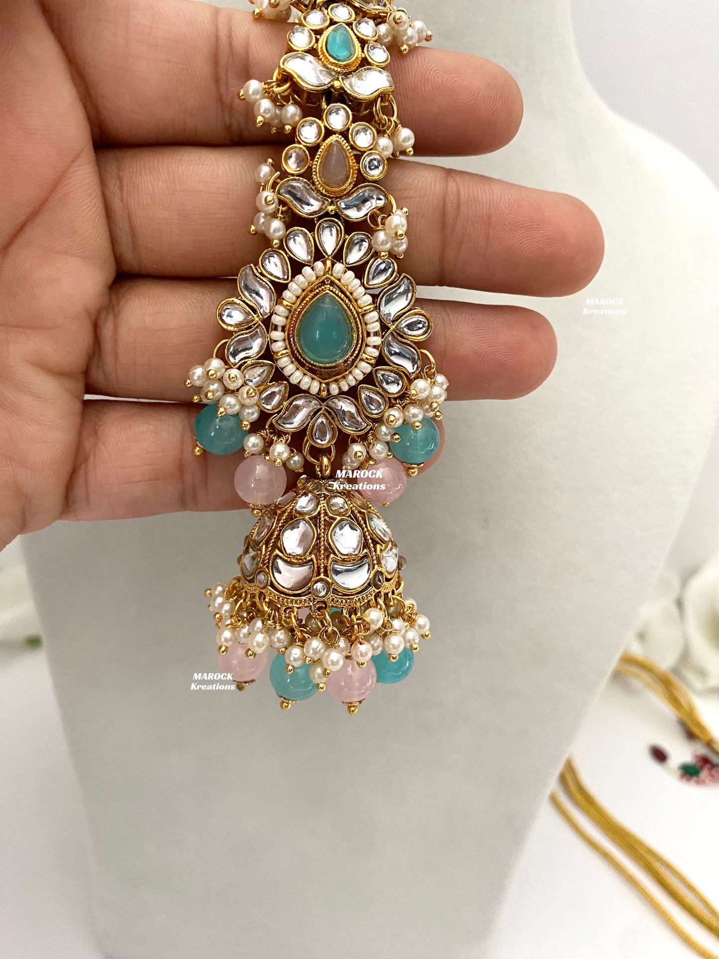 Bhavika Premium Quality Kundan choker/Necklace set