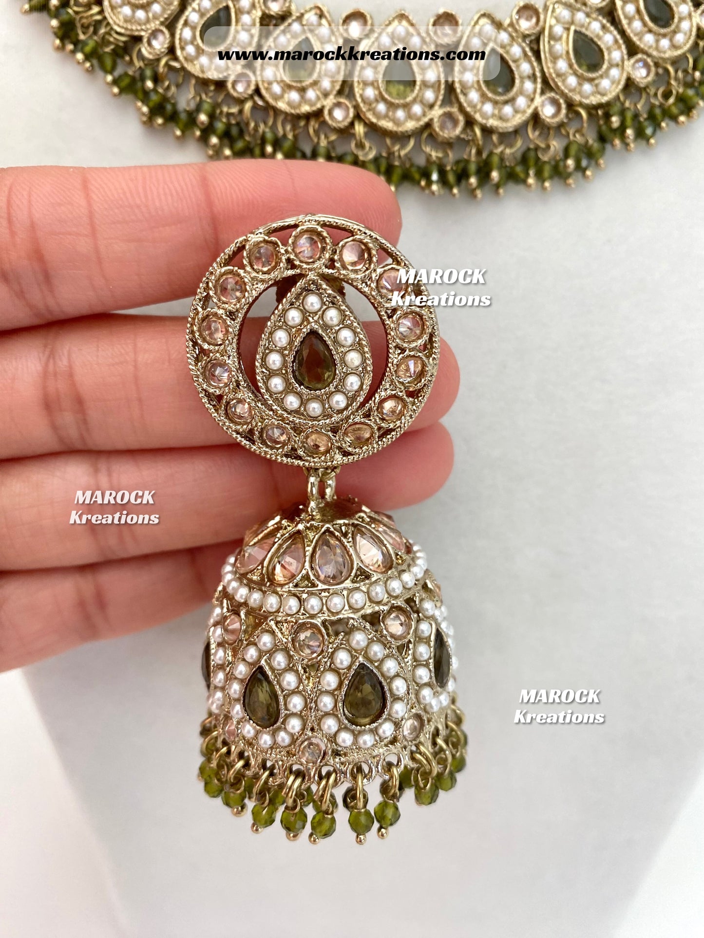 Tina Antique Polki Necklace set