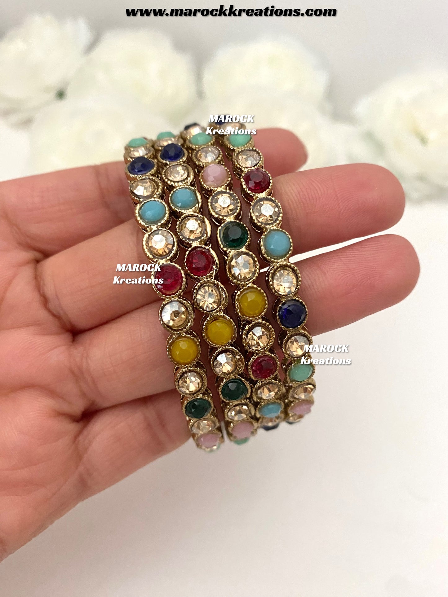Imane Antique Polki Bangles/Kade