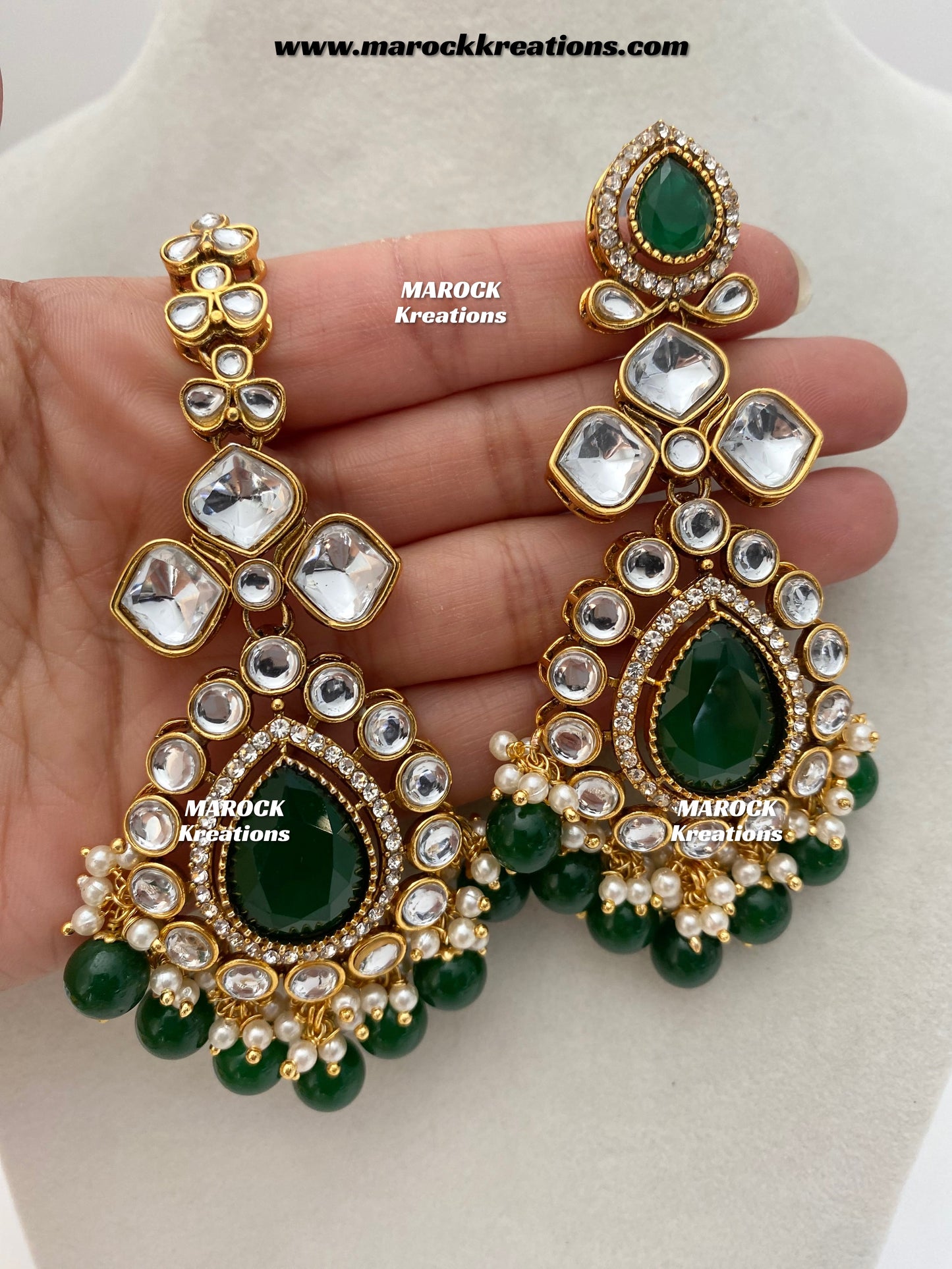 Ruhi Premium Quality Statement Kundan Necklace/Bridal set