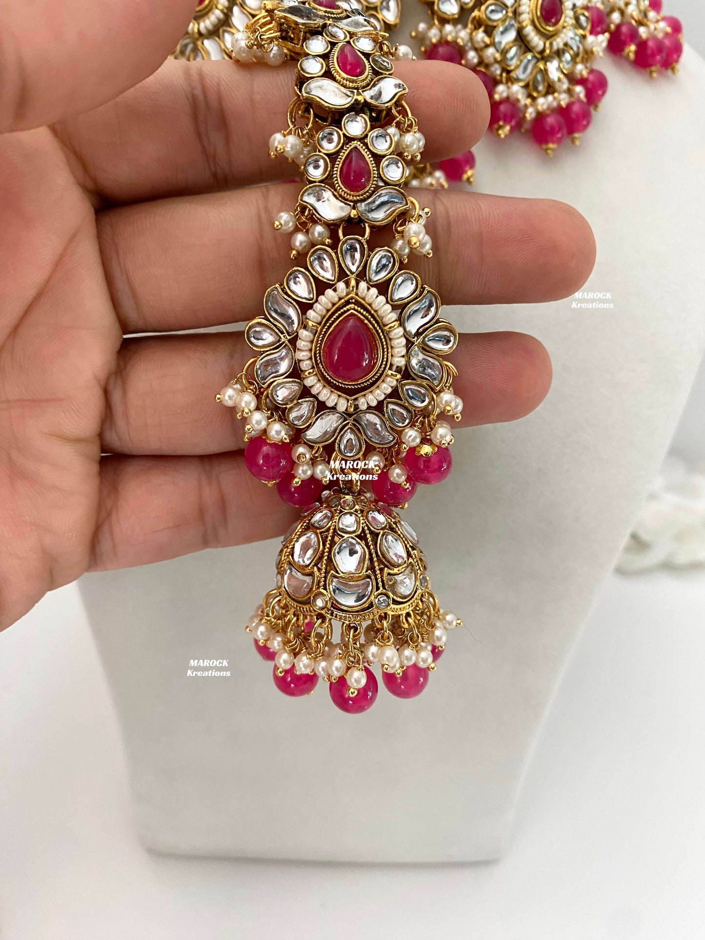 Bhavika Premium Quality Kundan choker/Necklace set