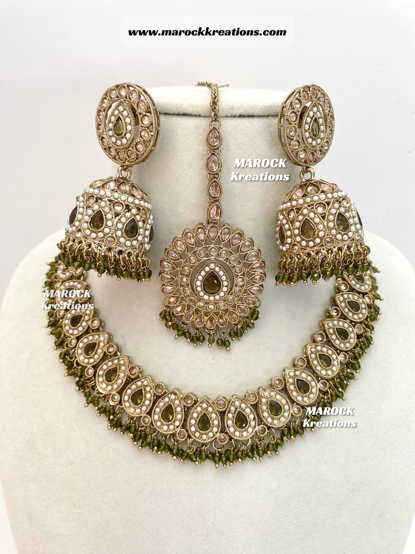 Tina Antique Polki Necklace set