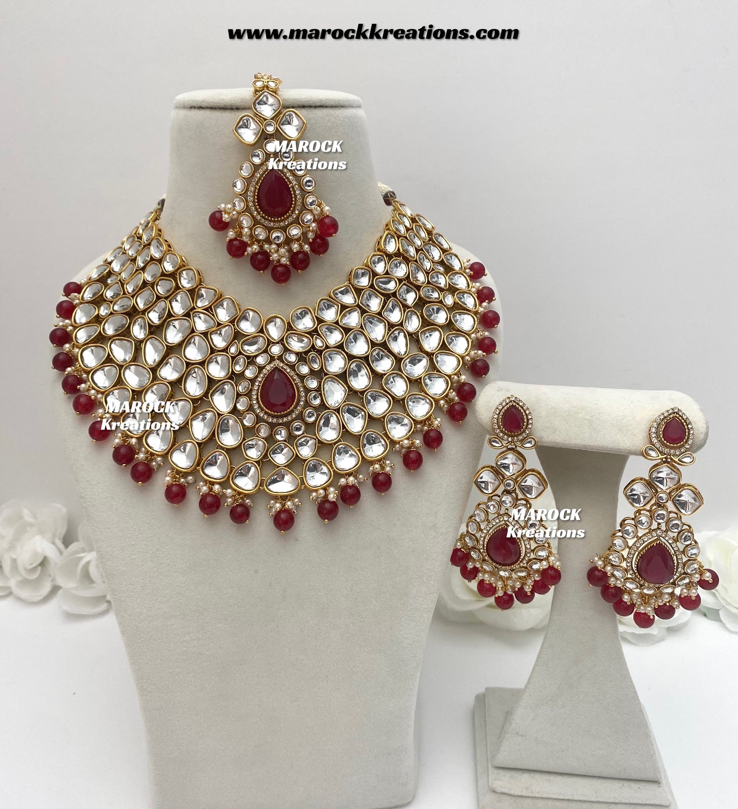 Ruhi Premium Quality Statement Kundan Necklace/Bridal set