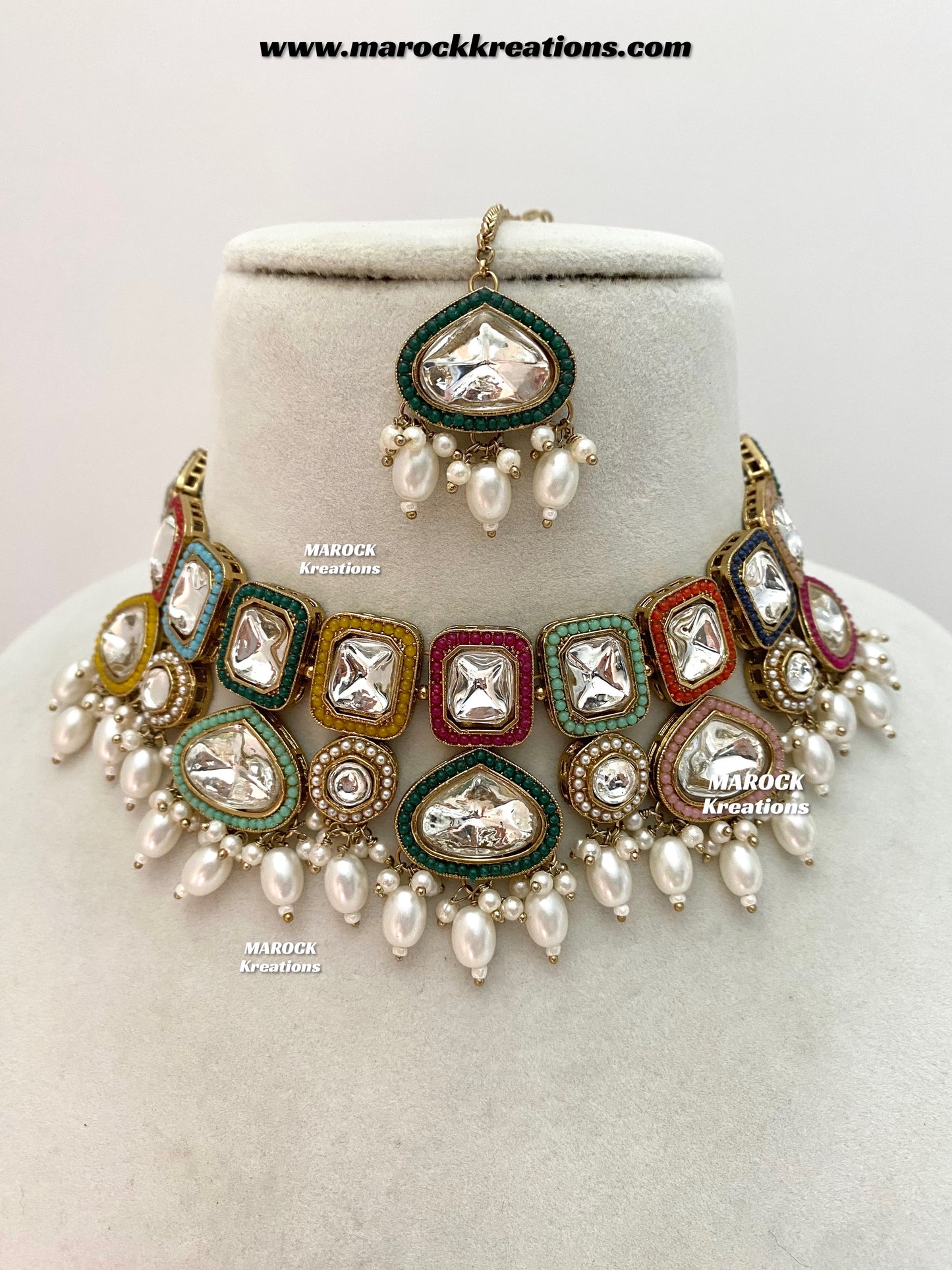 Lima Premium Quality uncut Kundan Choker/Necklace set