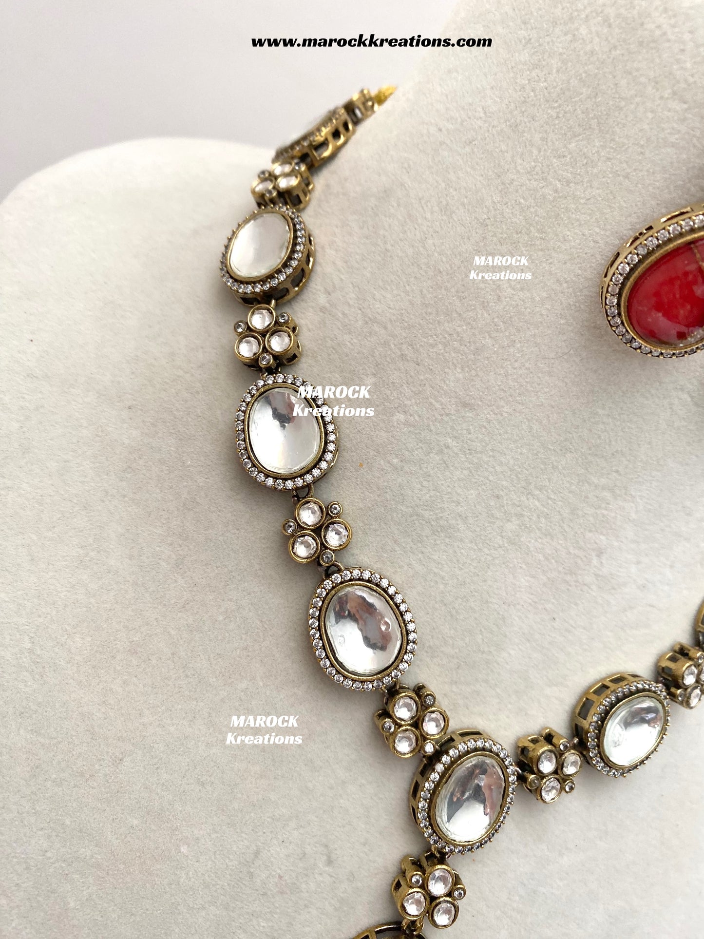 Sanjida Tyani inspired Victorian Kundan Statement Necklace set