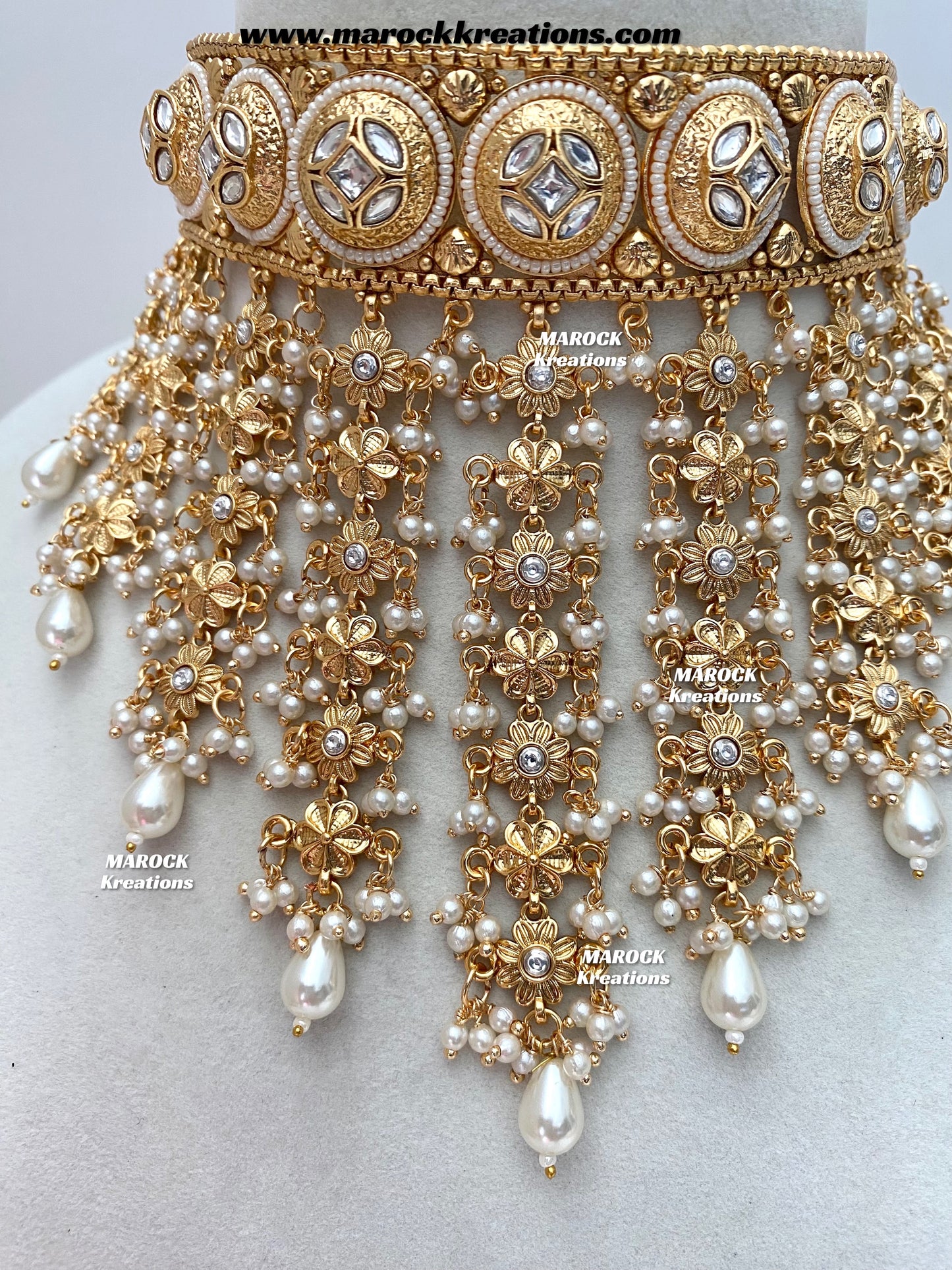 Nayeli Premium Quality Gold Plated statement choker set