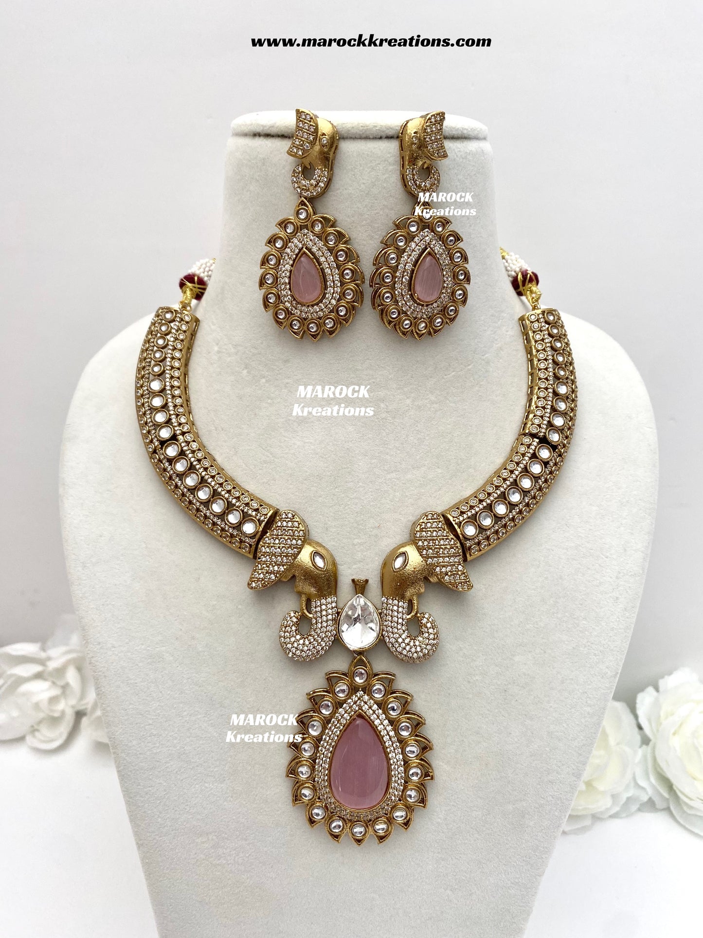 Eshita Sabyasachi inspired Premium Quality Moissanite Kundan Statement Necklace set