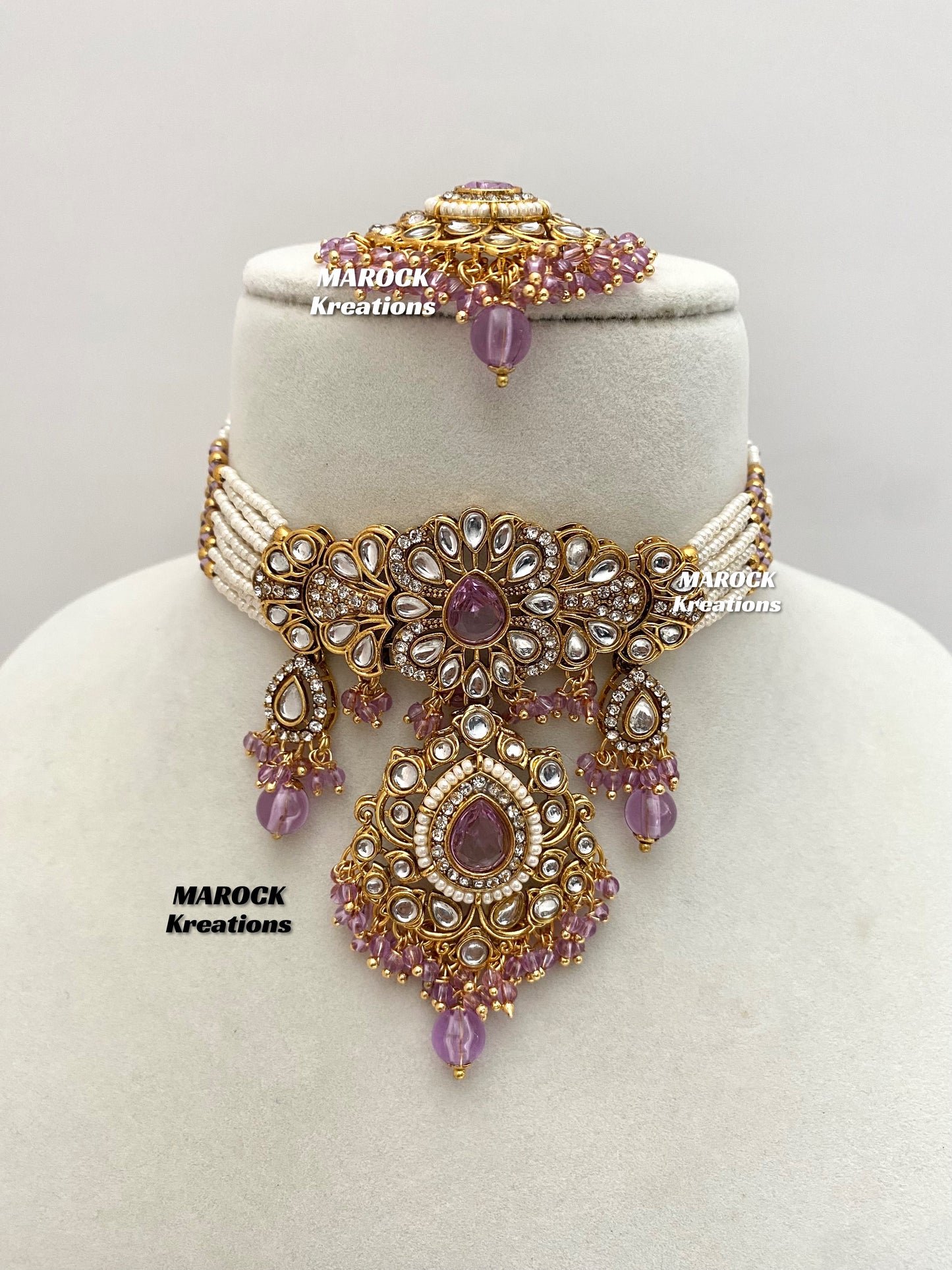 Mahima Premium Quality Kundan Choker set