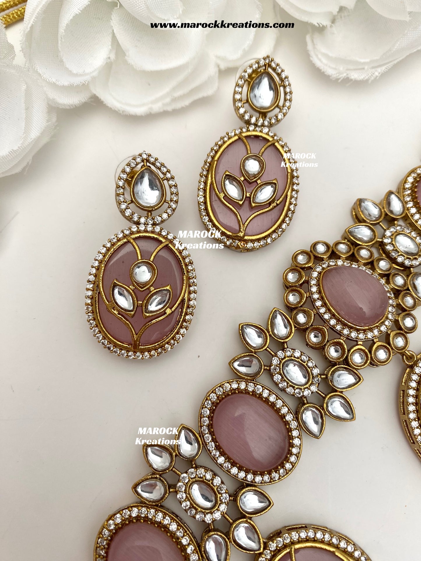 Lija Sabyasachi inspired Premium Quality Moissanite Kundan Statement choker set