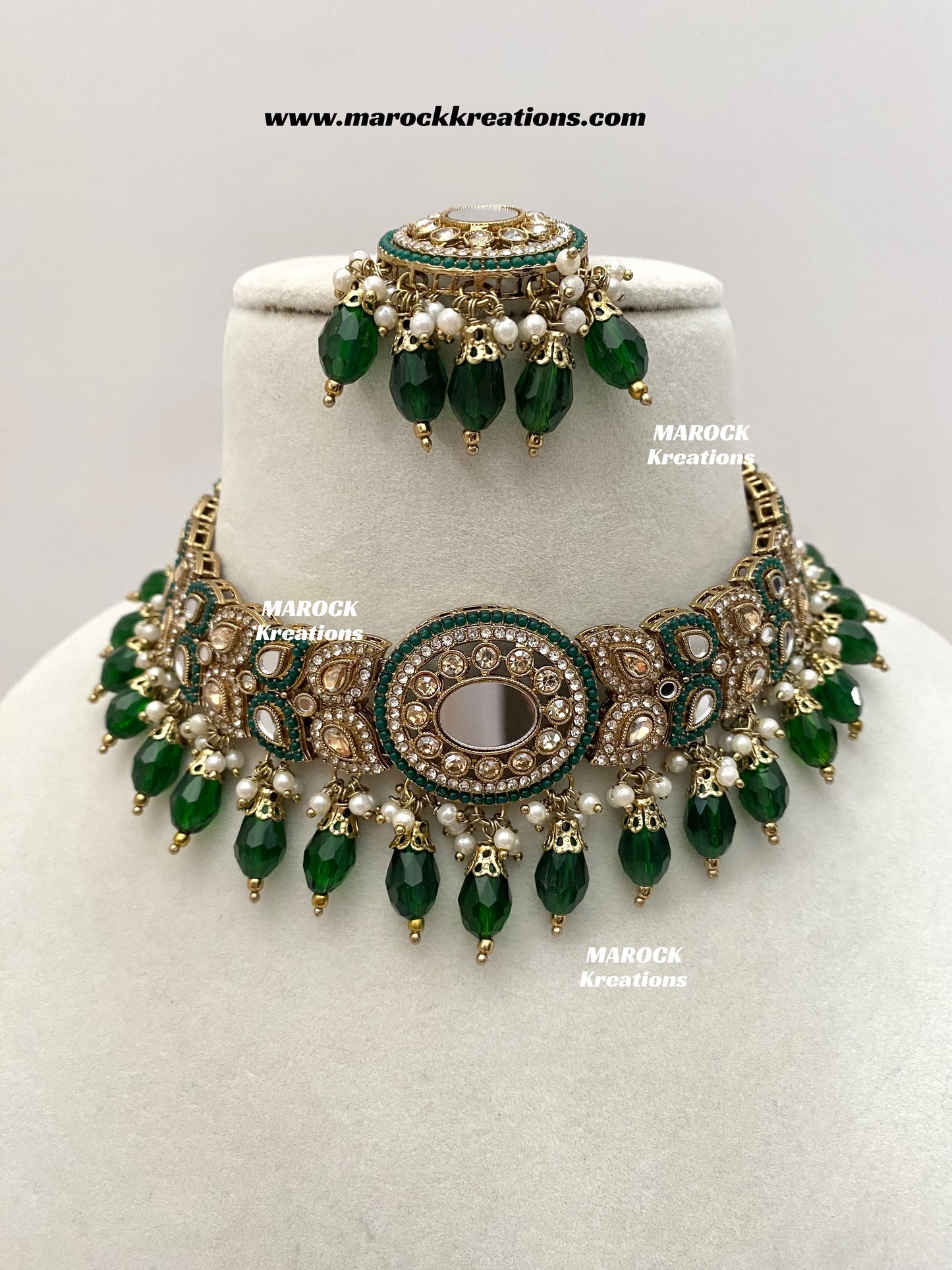 Resmin Premium Quality Mirror Choker set