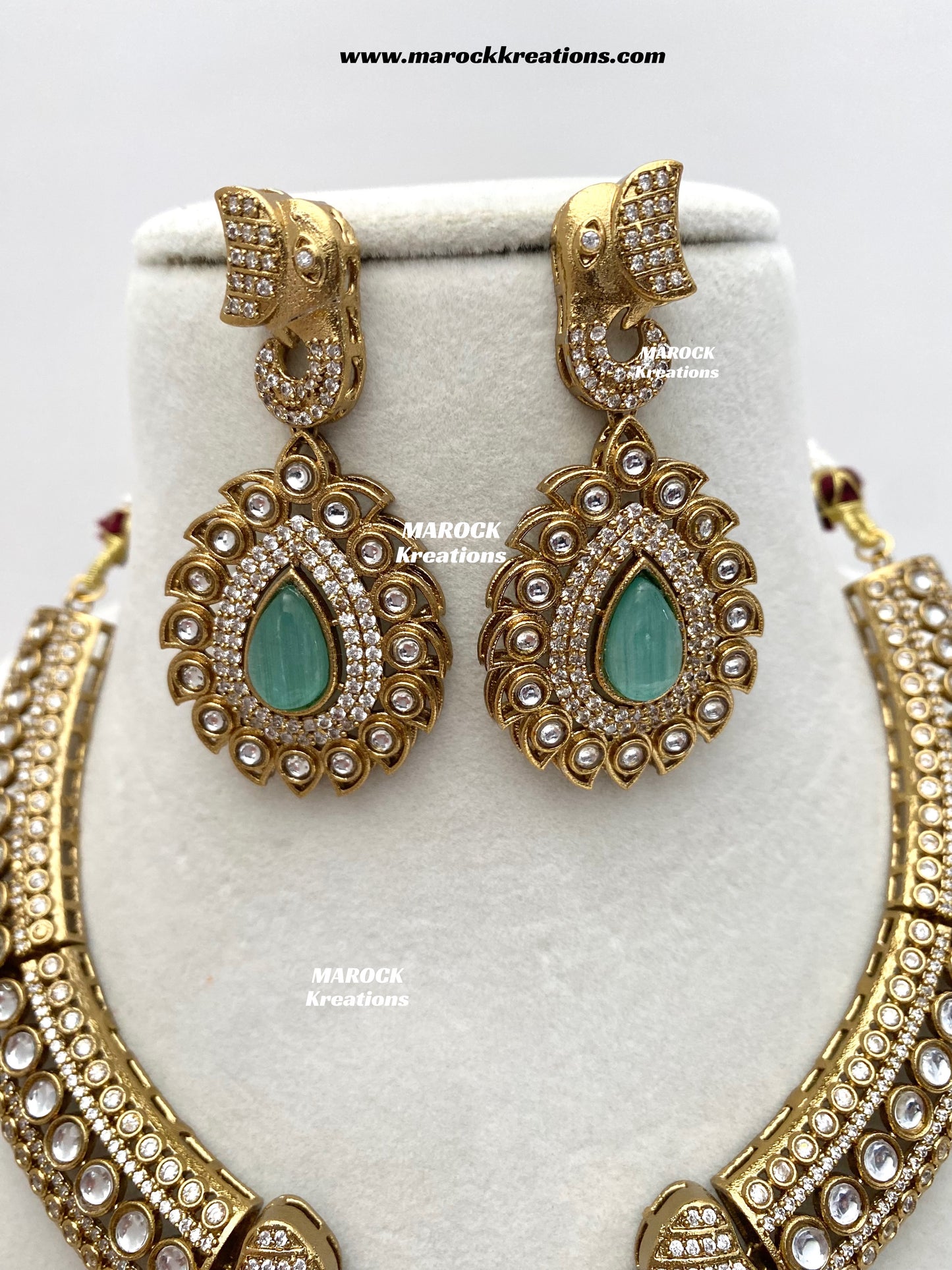 Eshita Sabyasachi inspired Premium Quality Moissanite Kundan Statement Necklace set