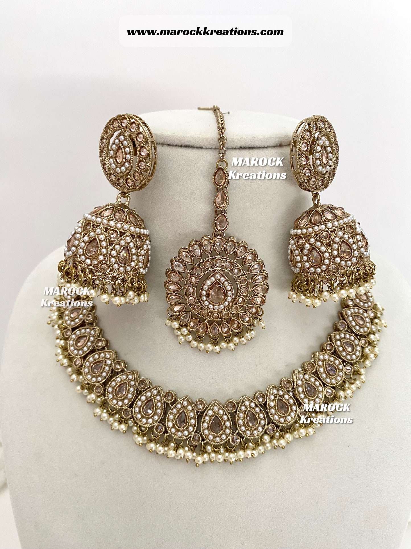 Tina Antique Polki Necklace set