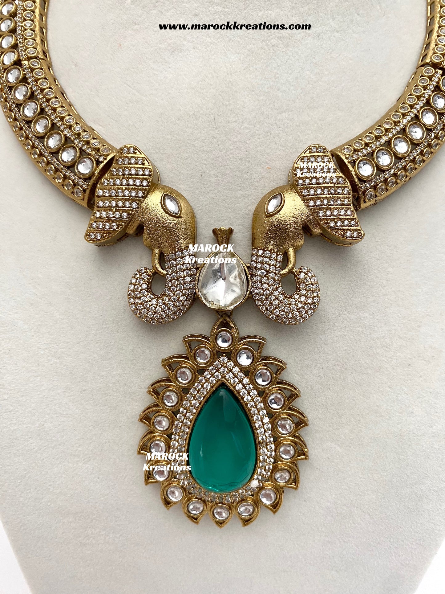 Eshita Sabyasachi inspired Premium Quality Moissanite Kundan Statement Necklace set