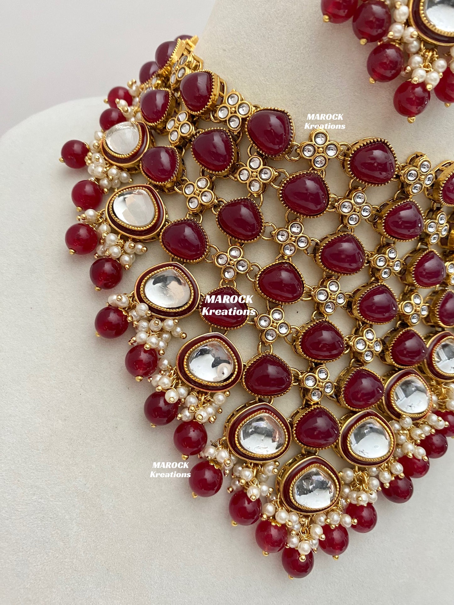 Connie Premium Quality Statement Kundan Necklace/Bridal set