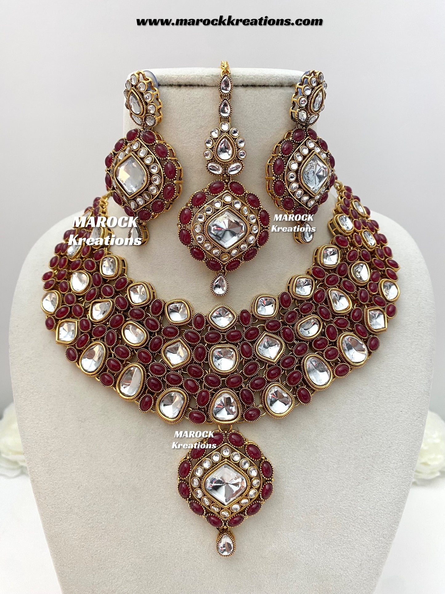 Roksana Sabyasachi inspired Premium Quality Kundan Statement Necklace set